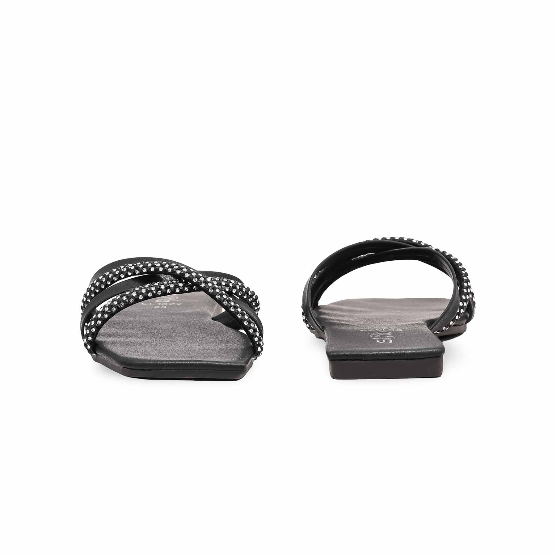 Black Casual Slipper CL1877 - Image 4