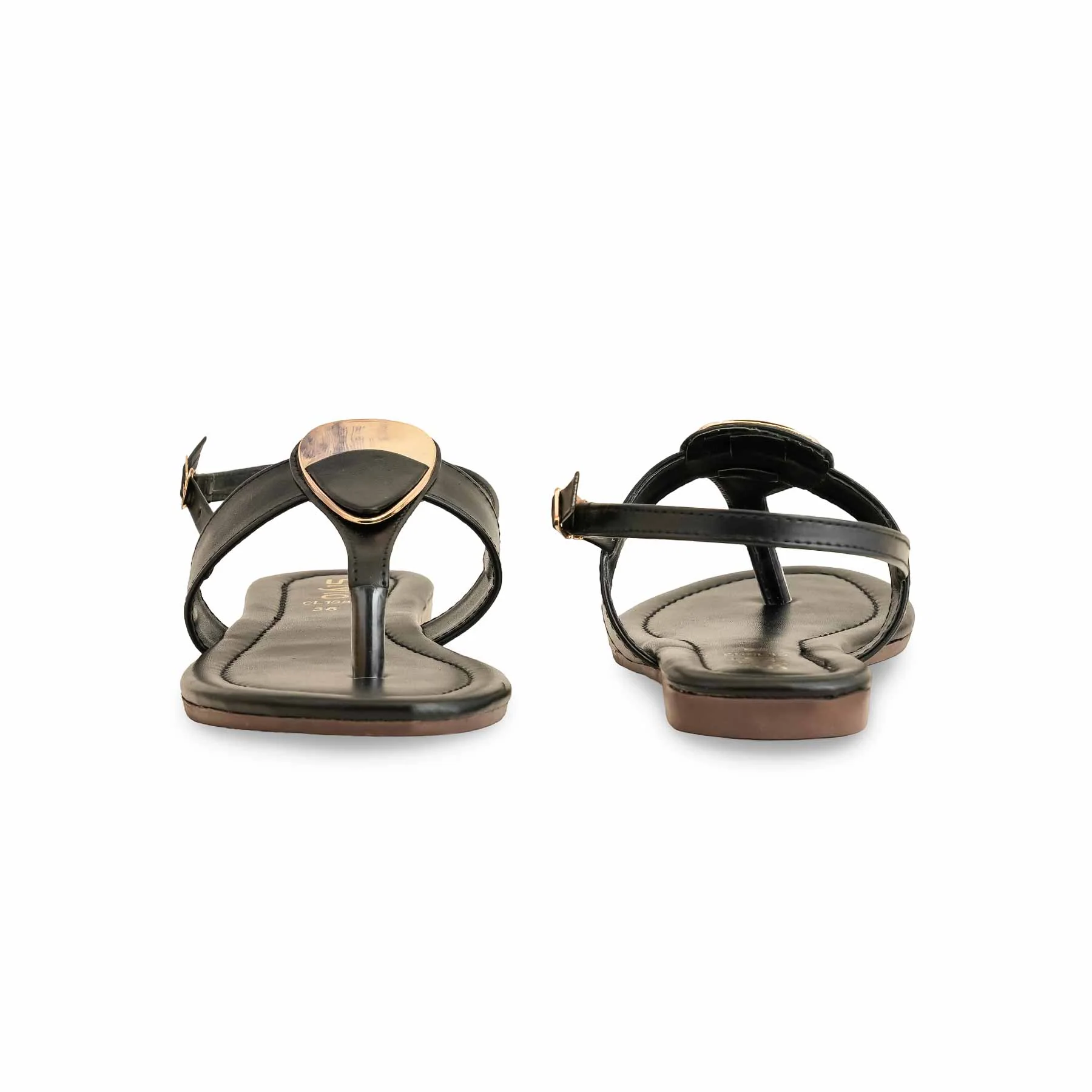 Black Casual Chappal CL1882 - Image 4