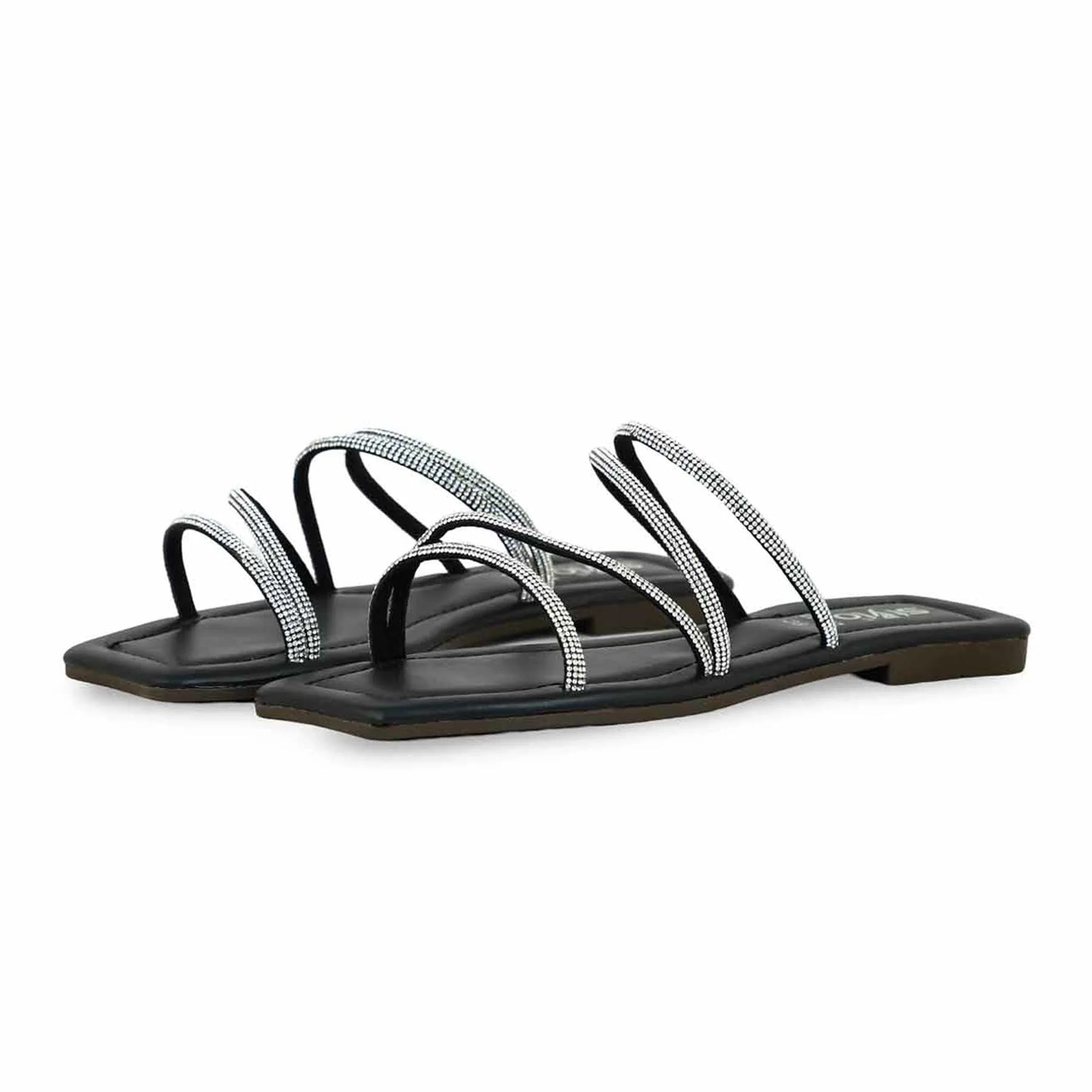 Black Casual Chappal CL1892 - Image 3