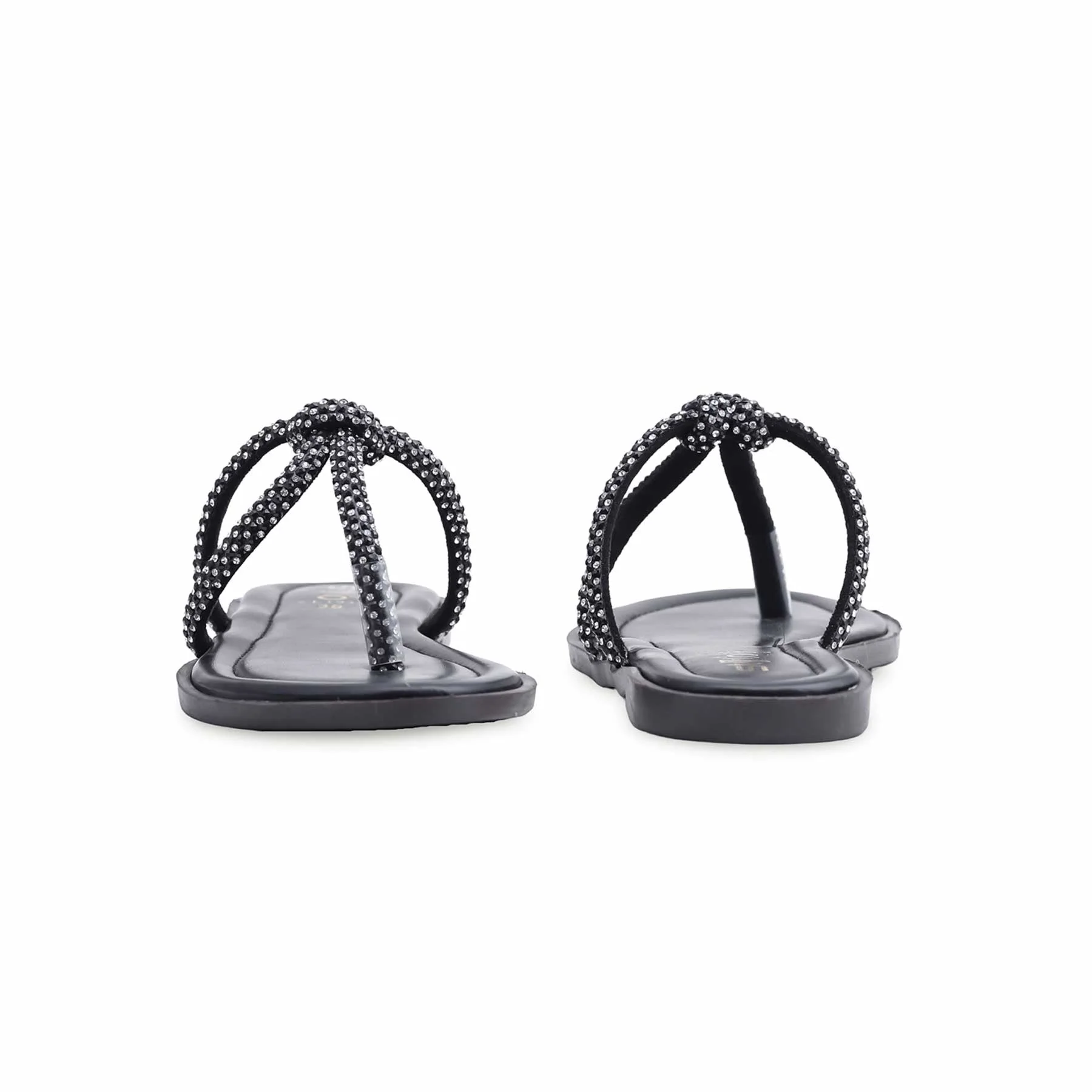 Black Casual Chappal CL1938 - Image 4