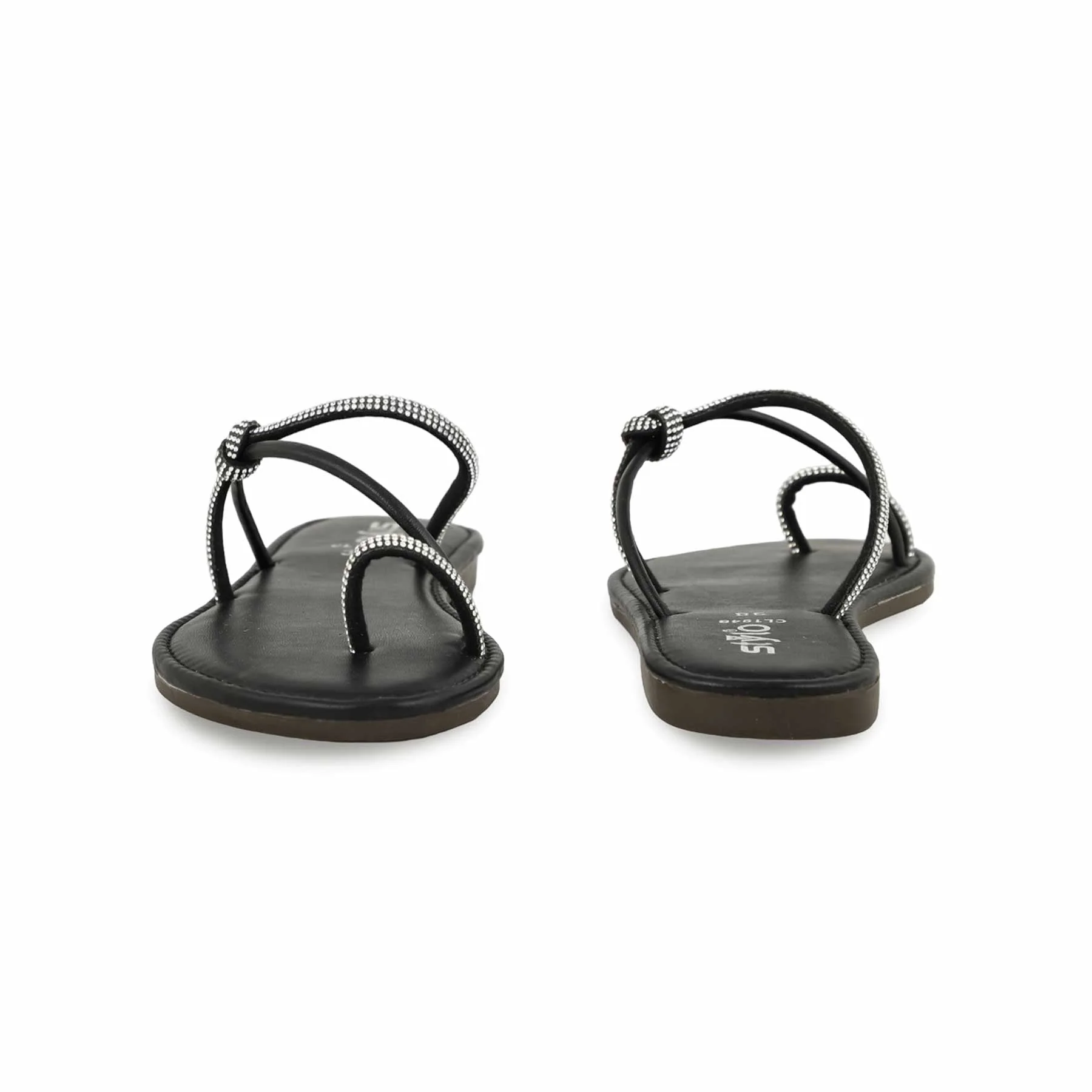 Black Casual Chappal CL1948 - Image 4