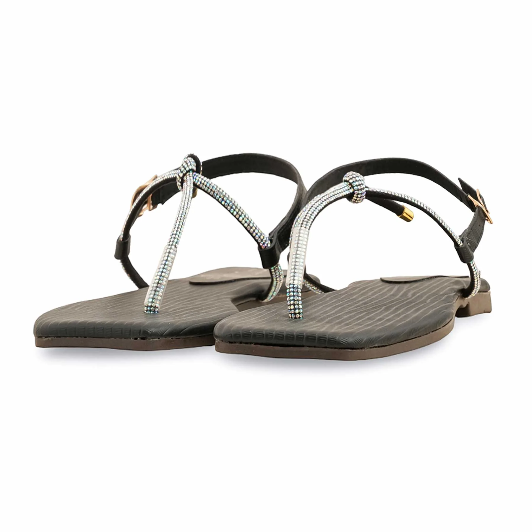 Black Casual Chappal CL2084 - Image 3