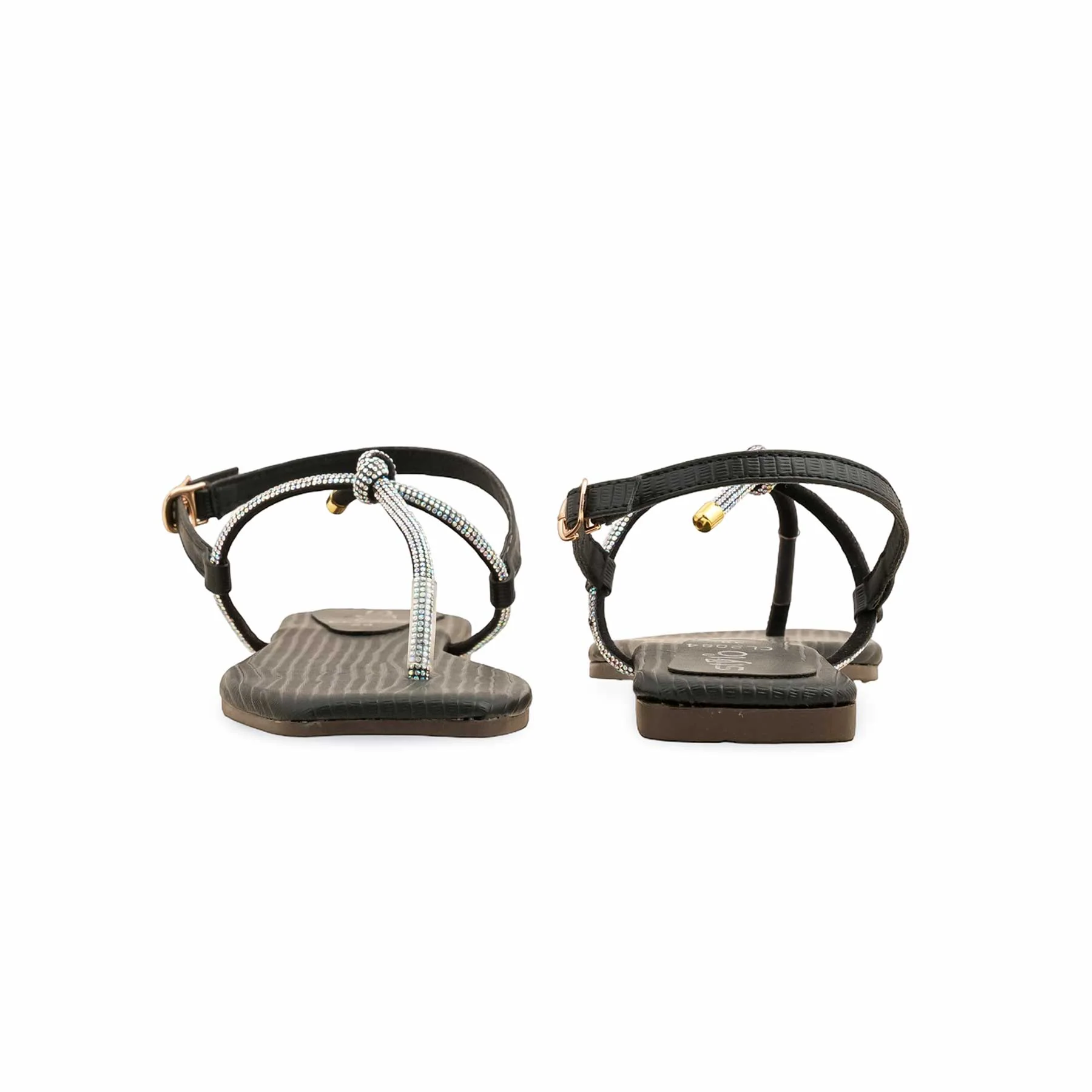 Black Casual Chappal CL2084 - Image 4