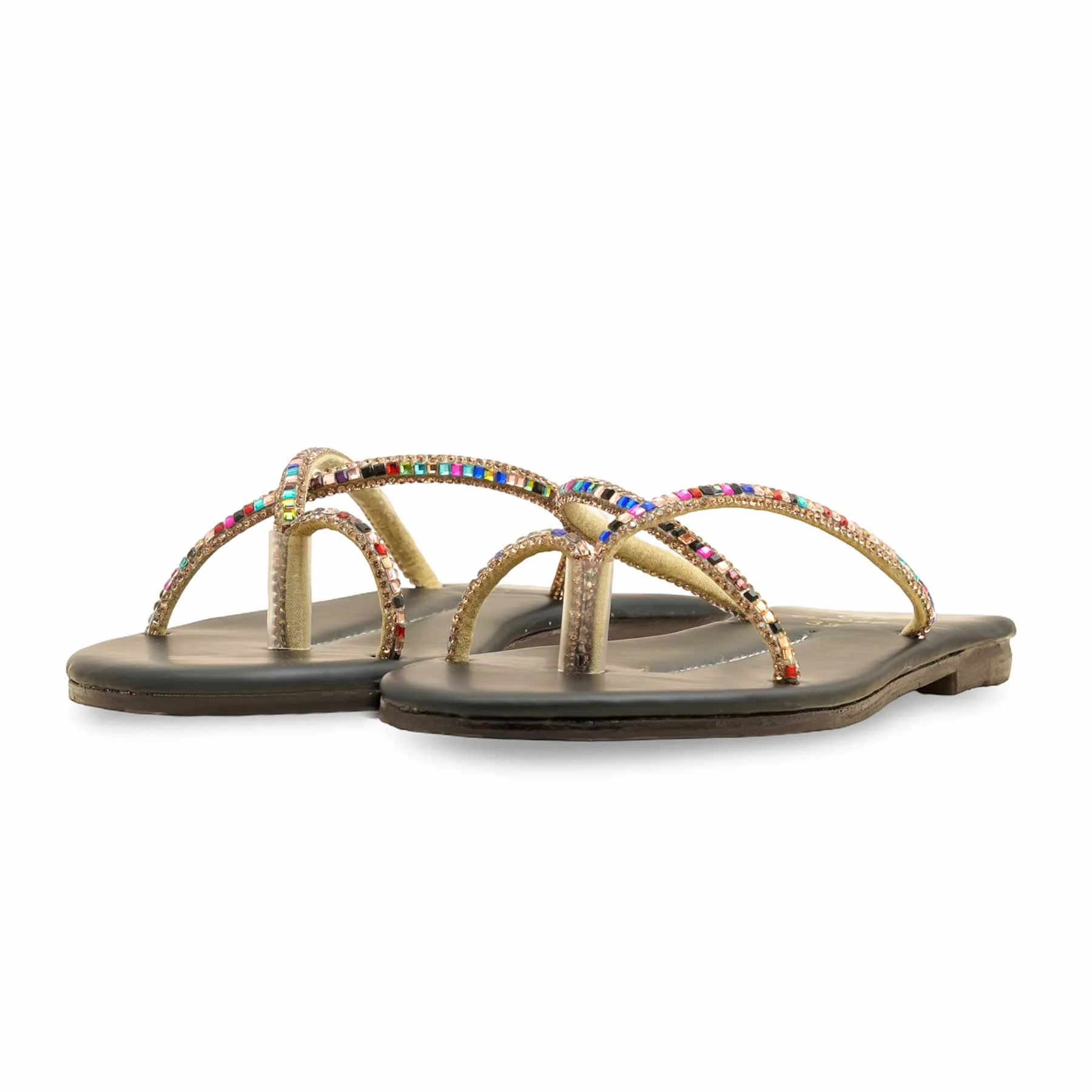 Black Casual Chappal CL2088 - Image 3