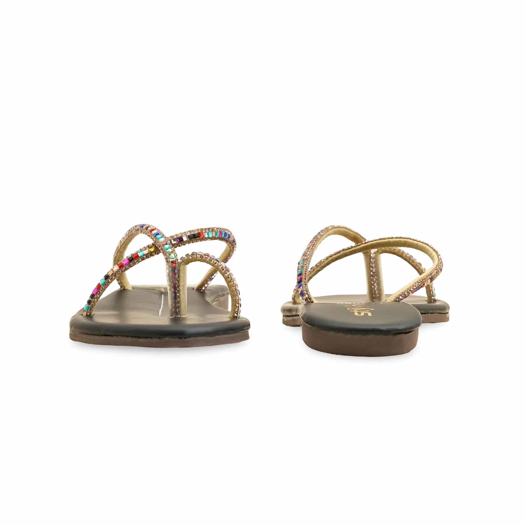 Black Casual Chappal CL2088 - Image 4