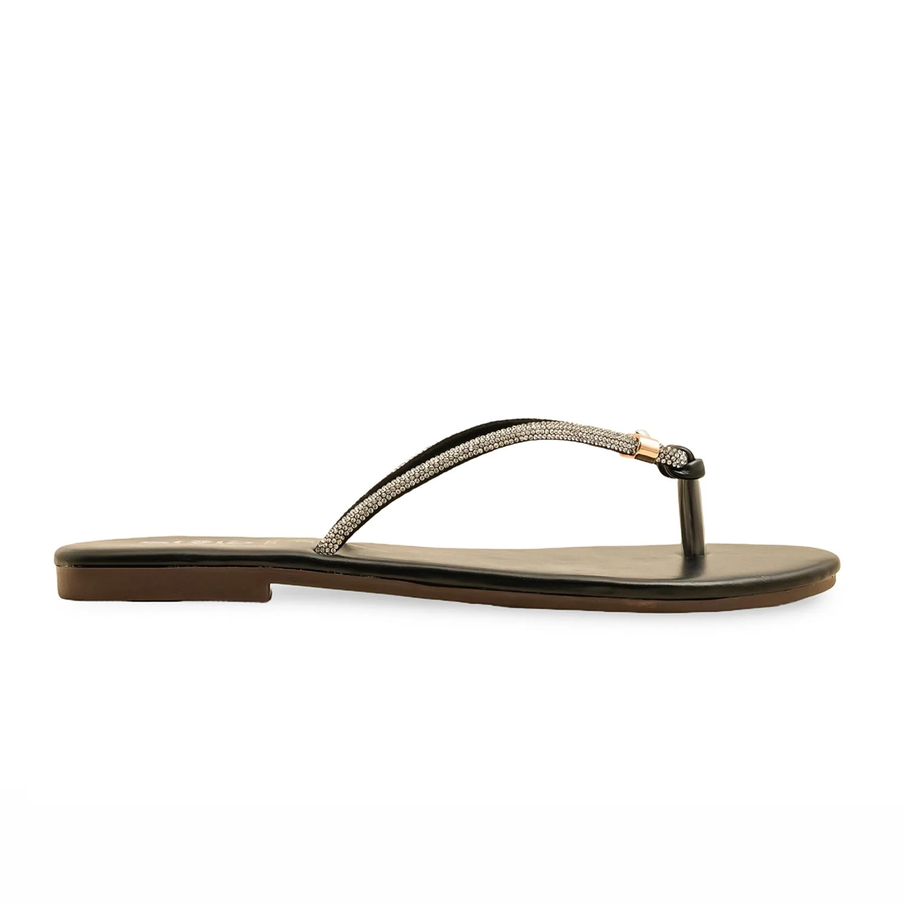 Black Casual Chappal CL2111 - Image 2