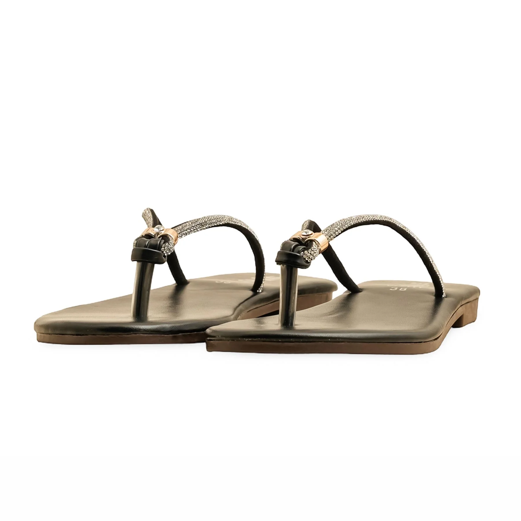 Black Casual Chappal CL2111 - Image 3