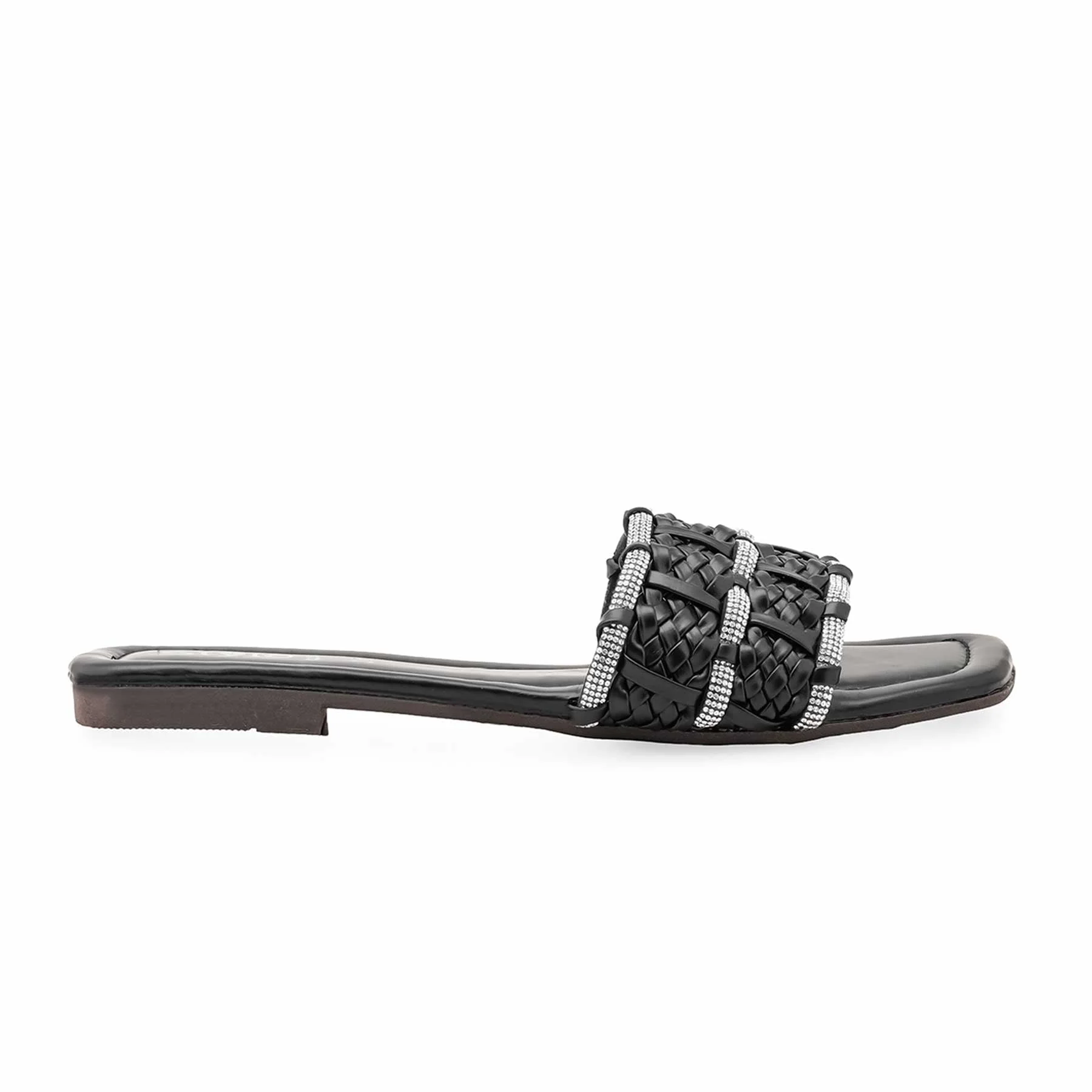 Black Casual Chappal For Ladies CL2201 - Image 2