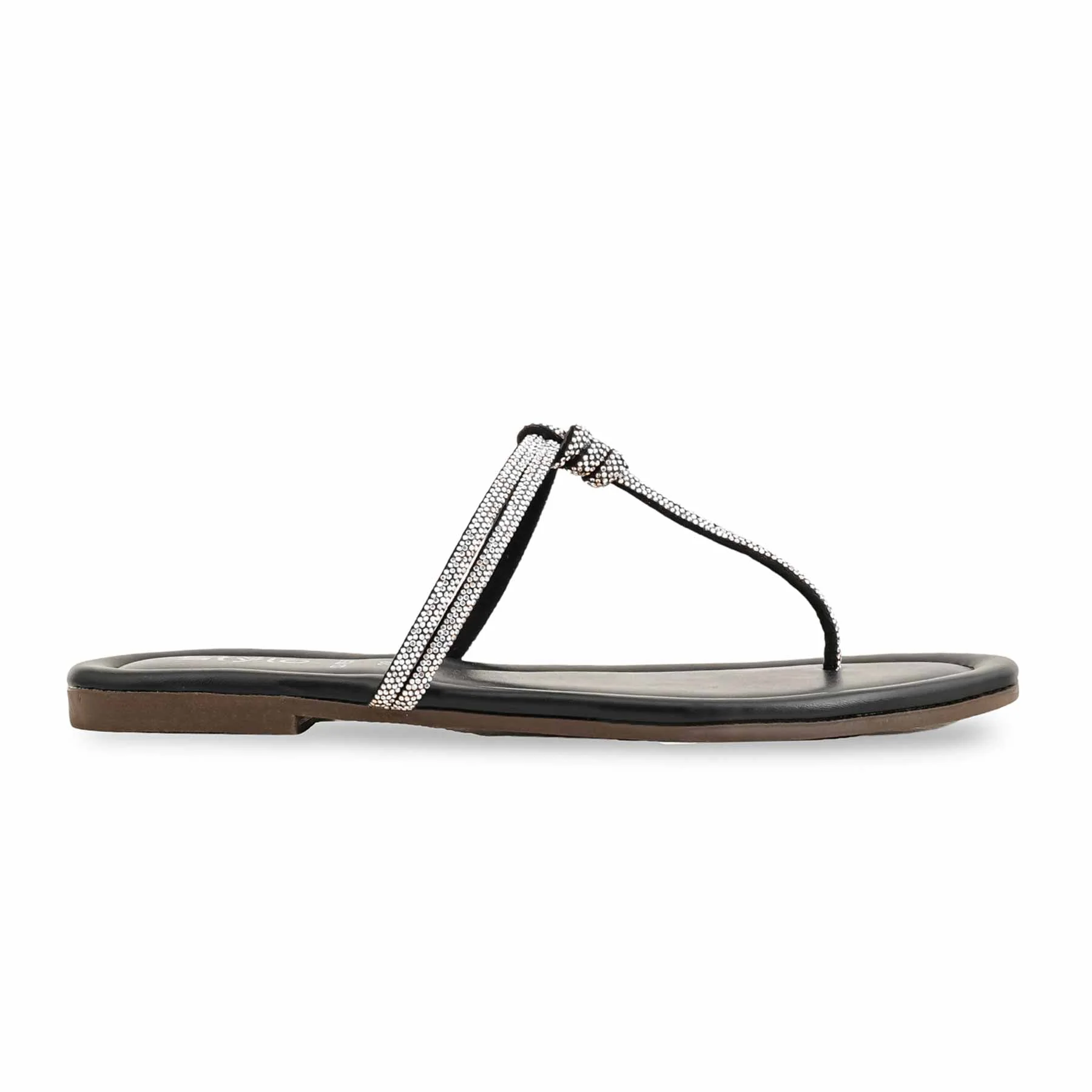 Black Casual Chappal For Women CL1959 - Image 2