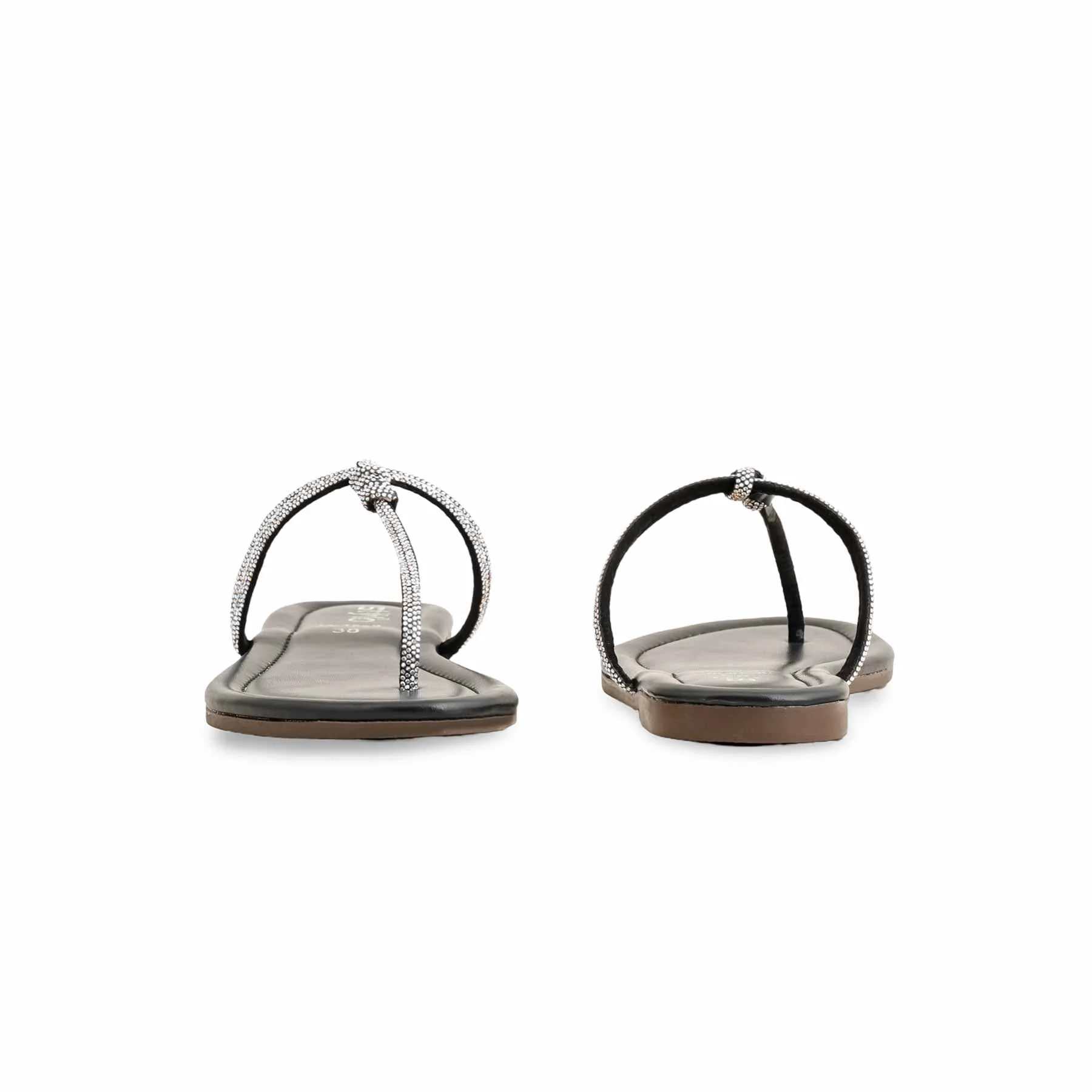 Black Casual Chappal For Women CL1959 - Image 4