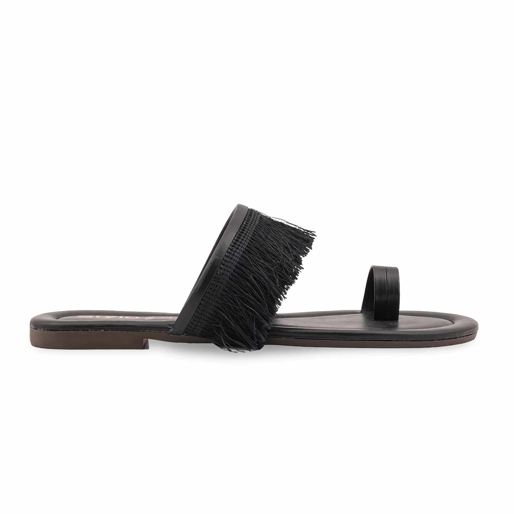 Black Casual Chappal For Women CL2222 - Image 2