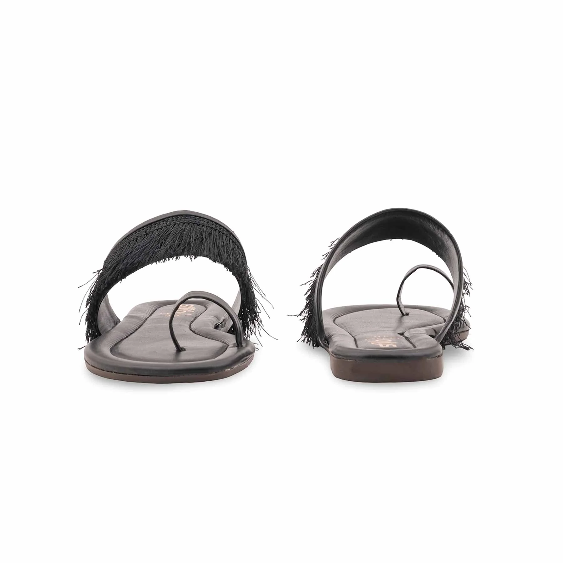 Black Casual Chappal For Women CL2222 - Image 4