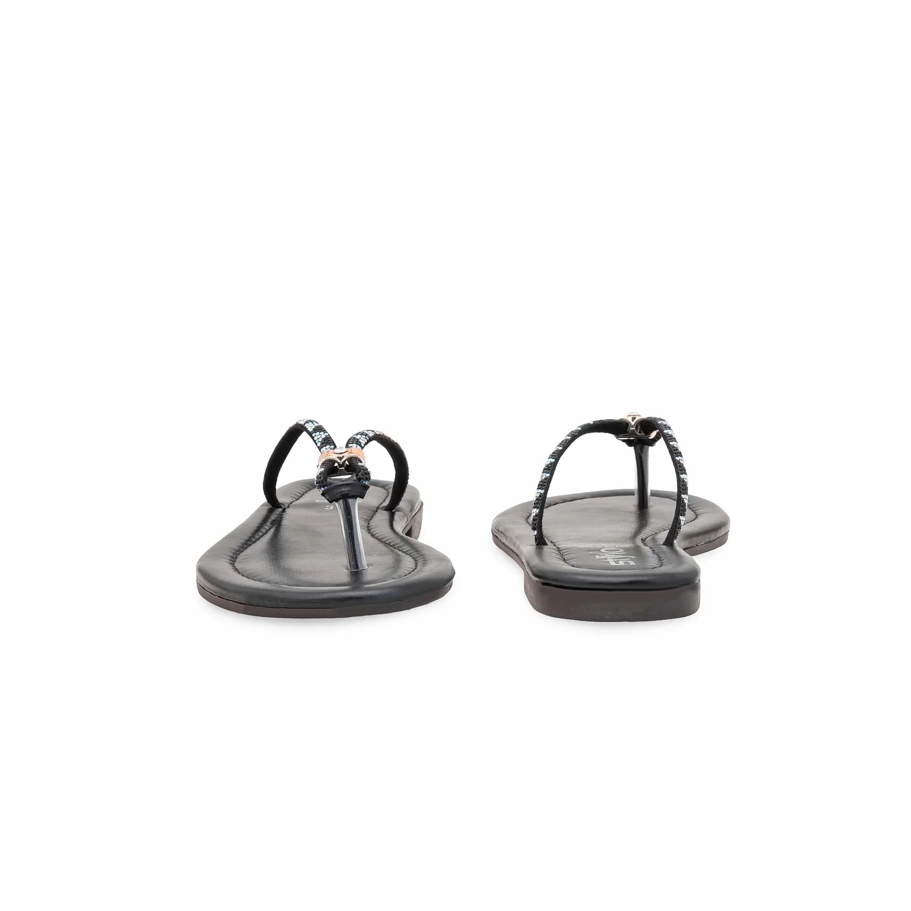 Black Casual Chappal For Women CL2292 - Image 4