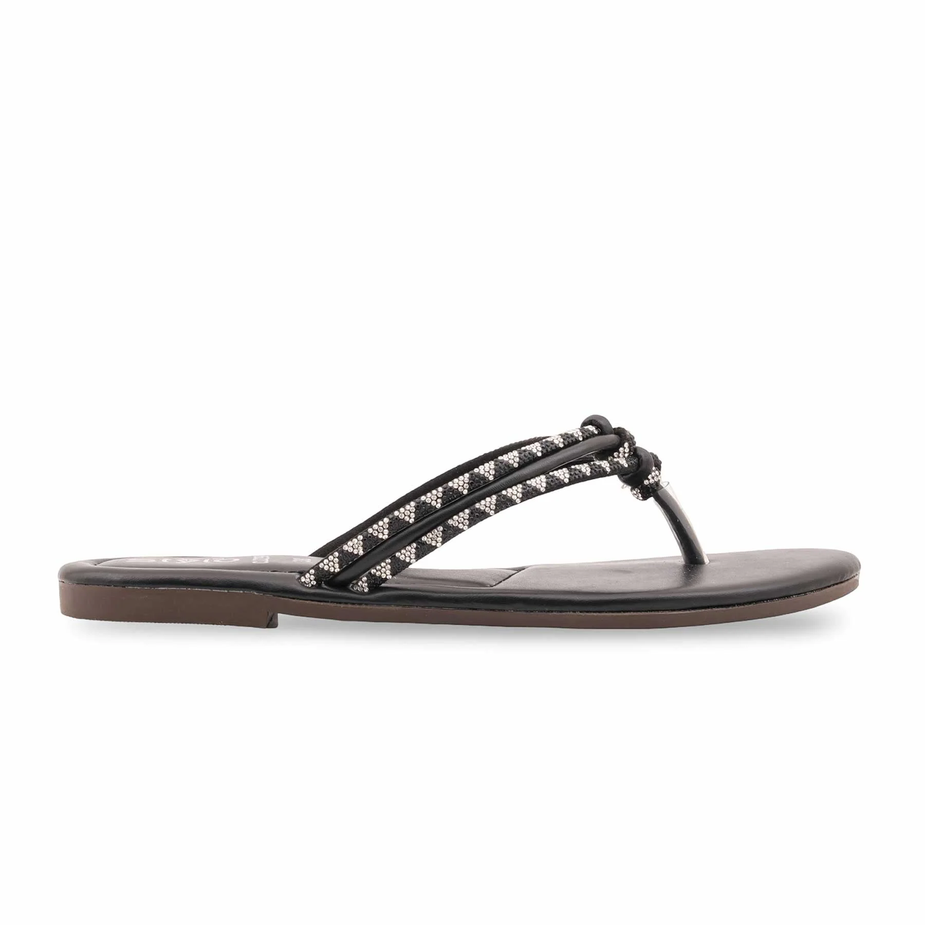 Black Casual Chappal For Women CL2299 - Image 2