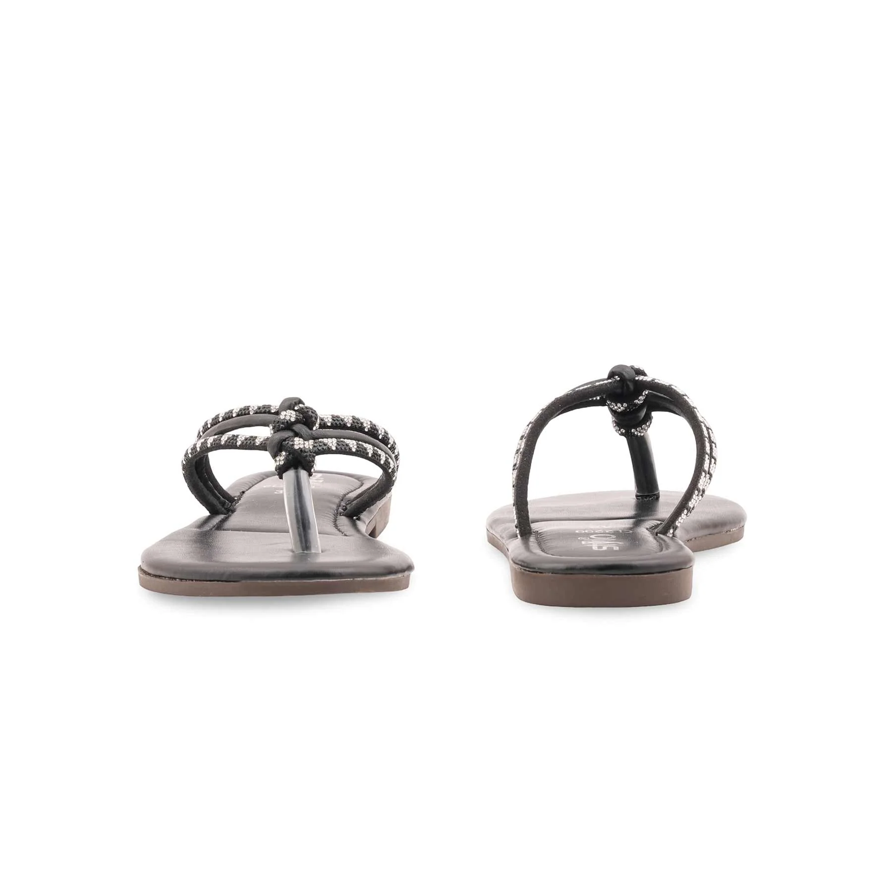 Black Casual Chappal For Women CL2299 - Image 4