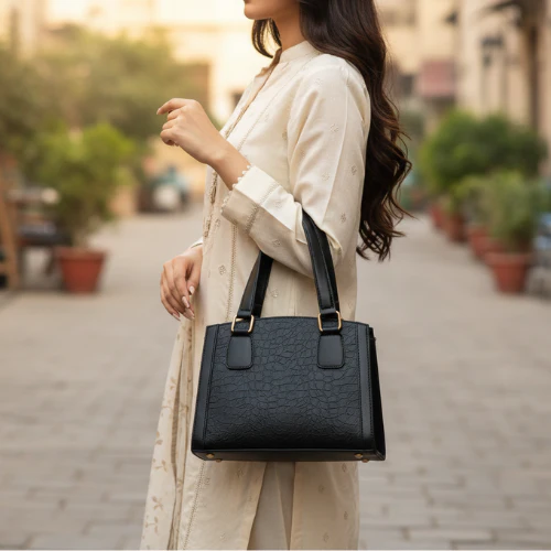 Black Casual Hand Bag For Women P55841 - Image 2