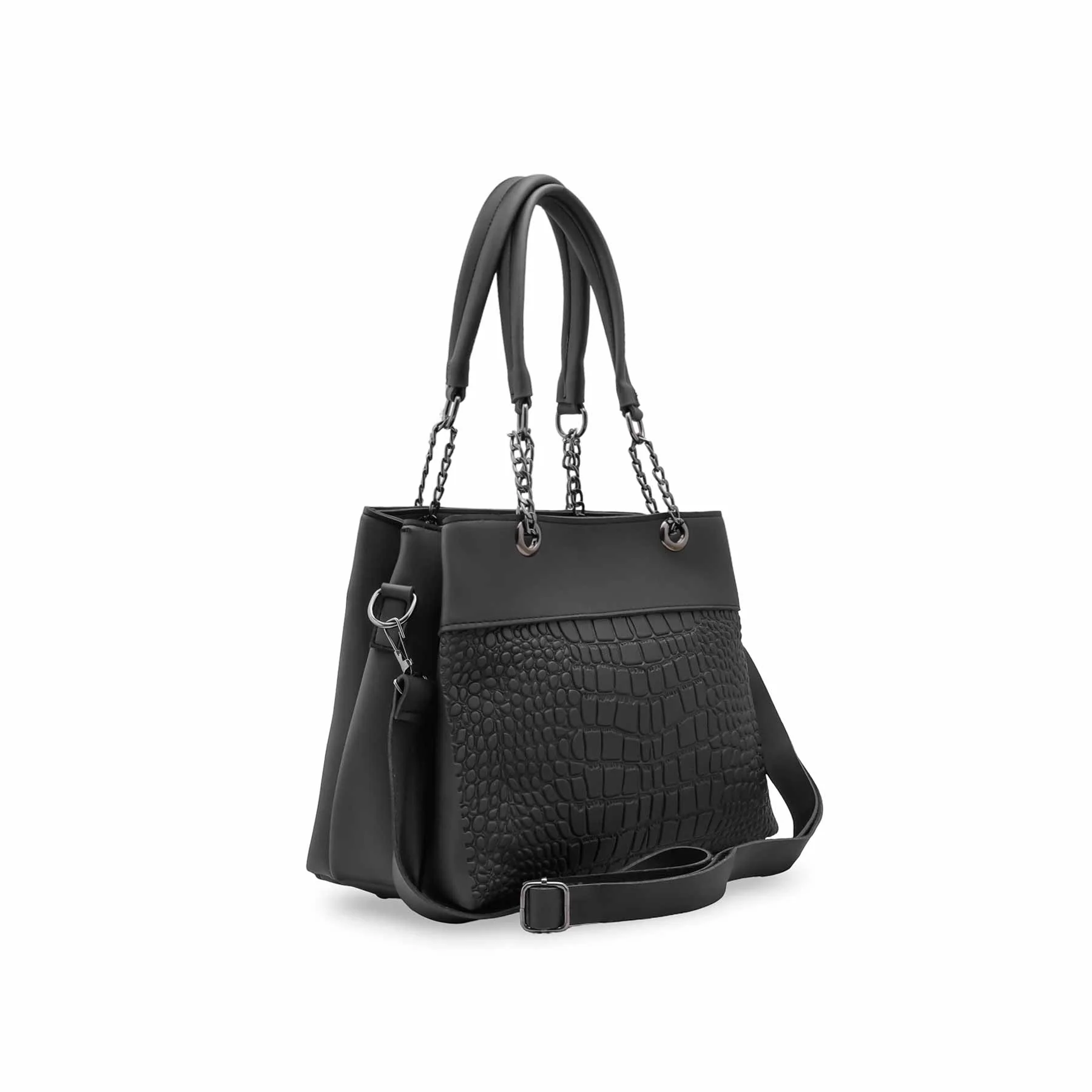 Black Casual Hand Bag For Women P56263 - Image 3