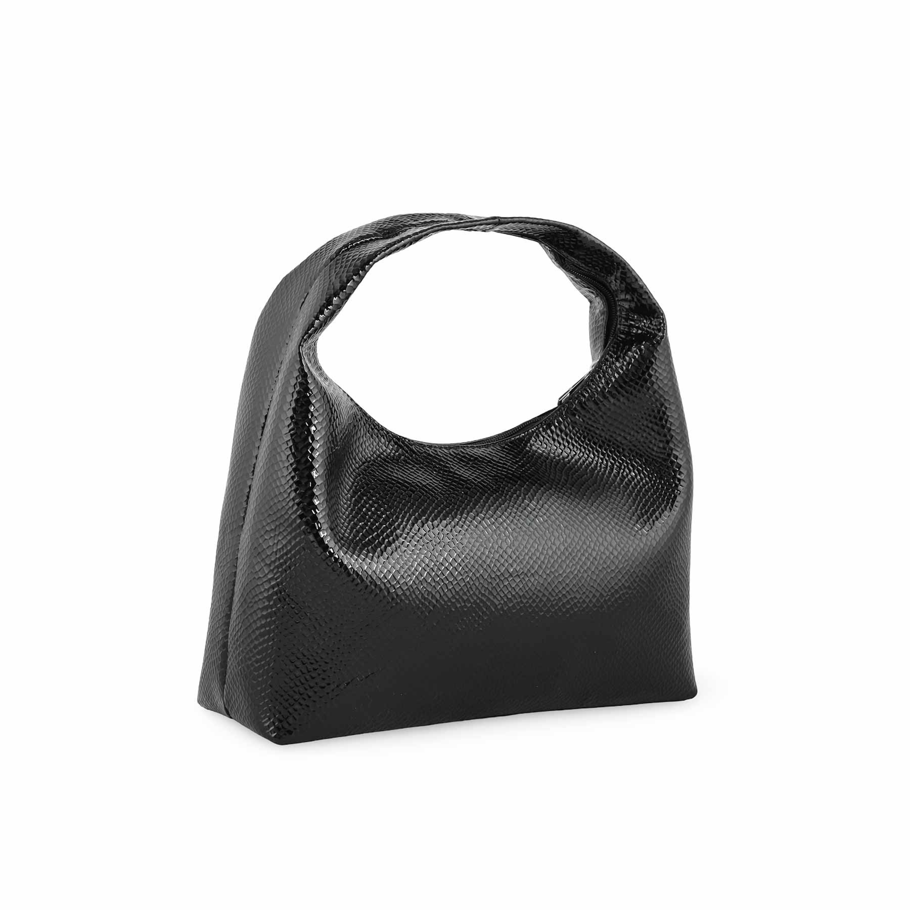 Black Casual Hand Bag P55697 - Image 2