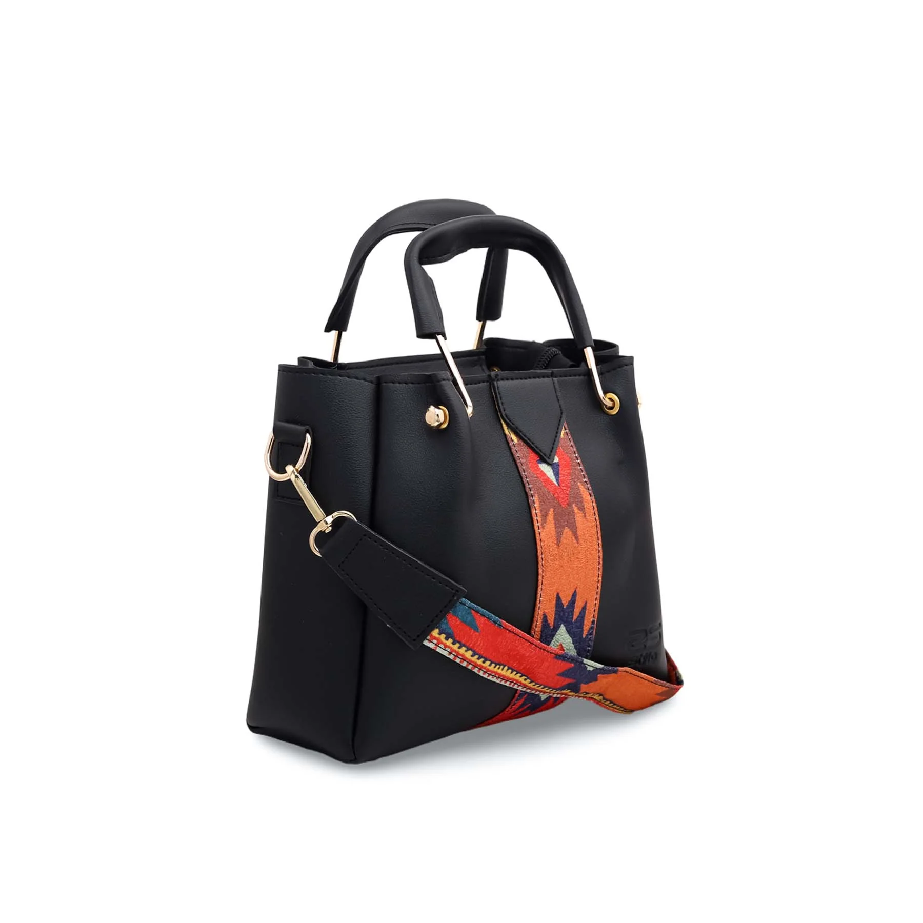 Black Casual Hand Bag P55042 - Image 2
