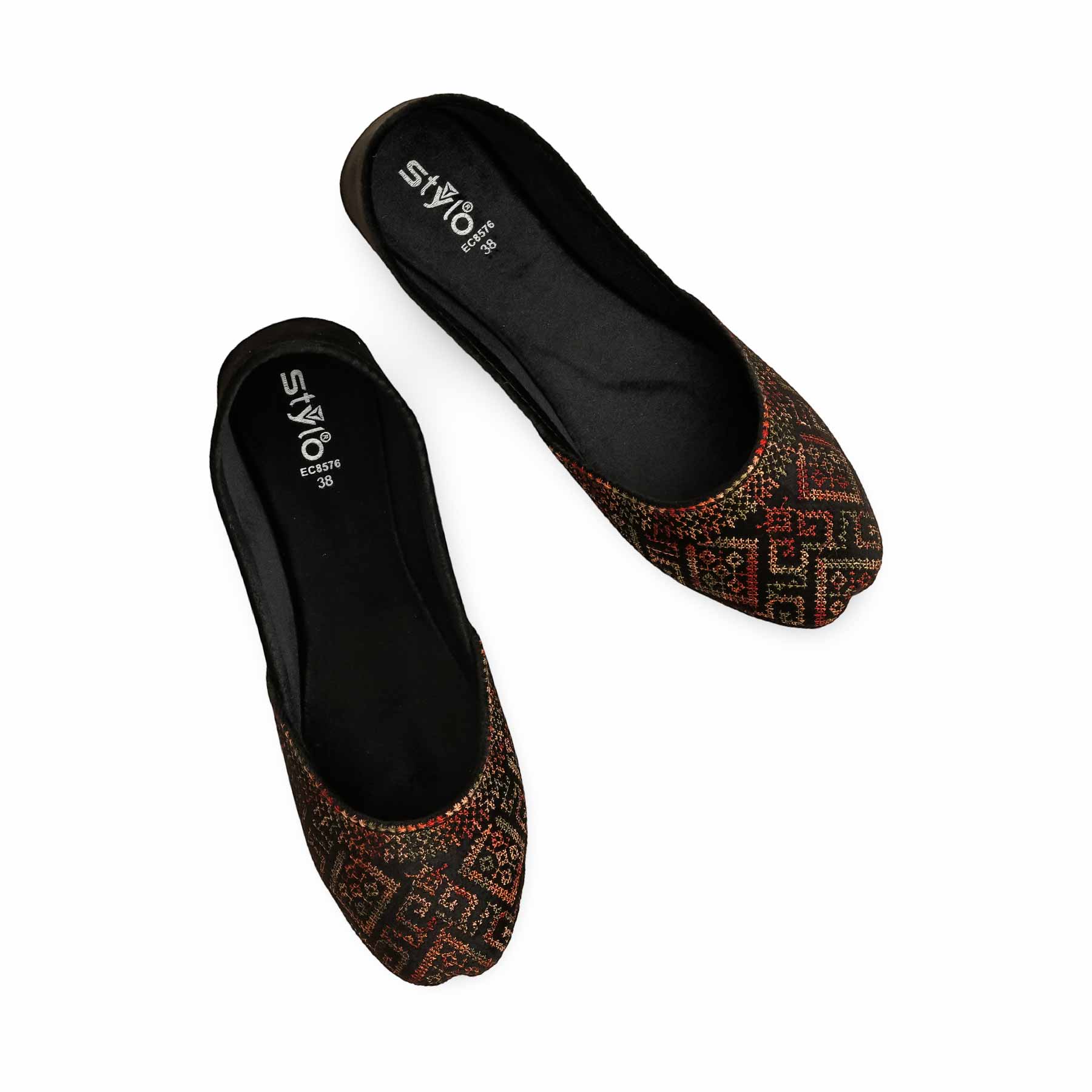 Black Casual Khussa EC8576 - Image 5