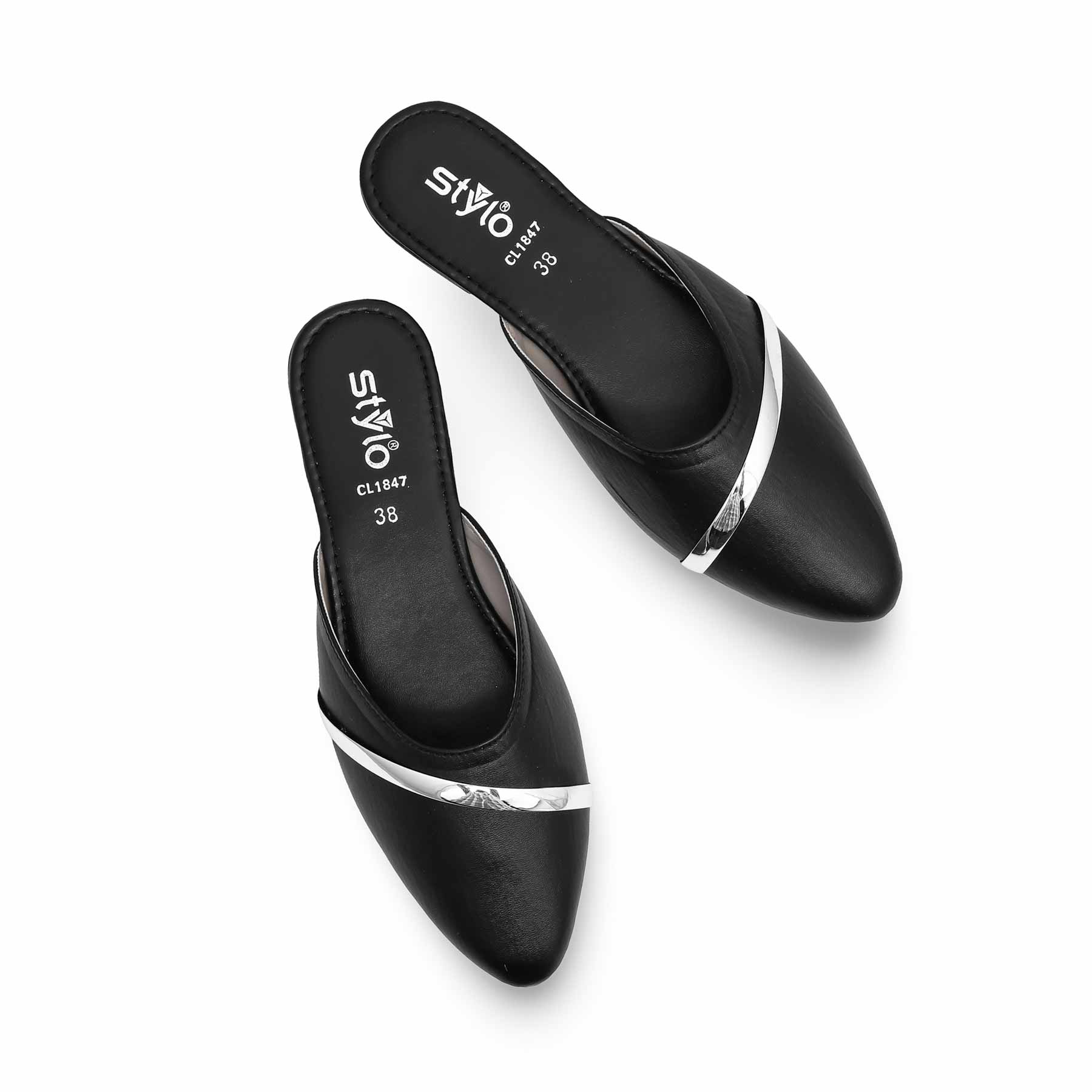 Black Casual Mule CL1847 - Image 4