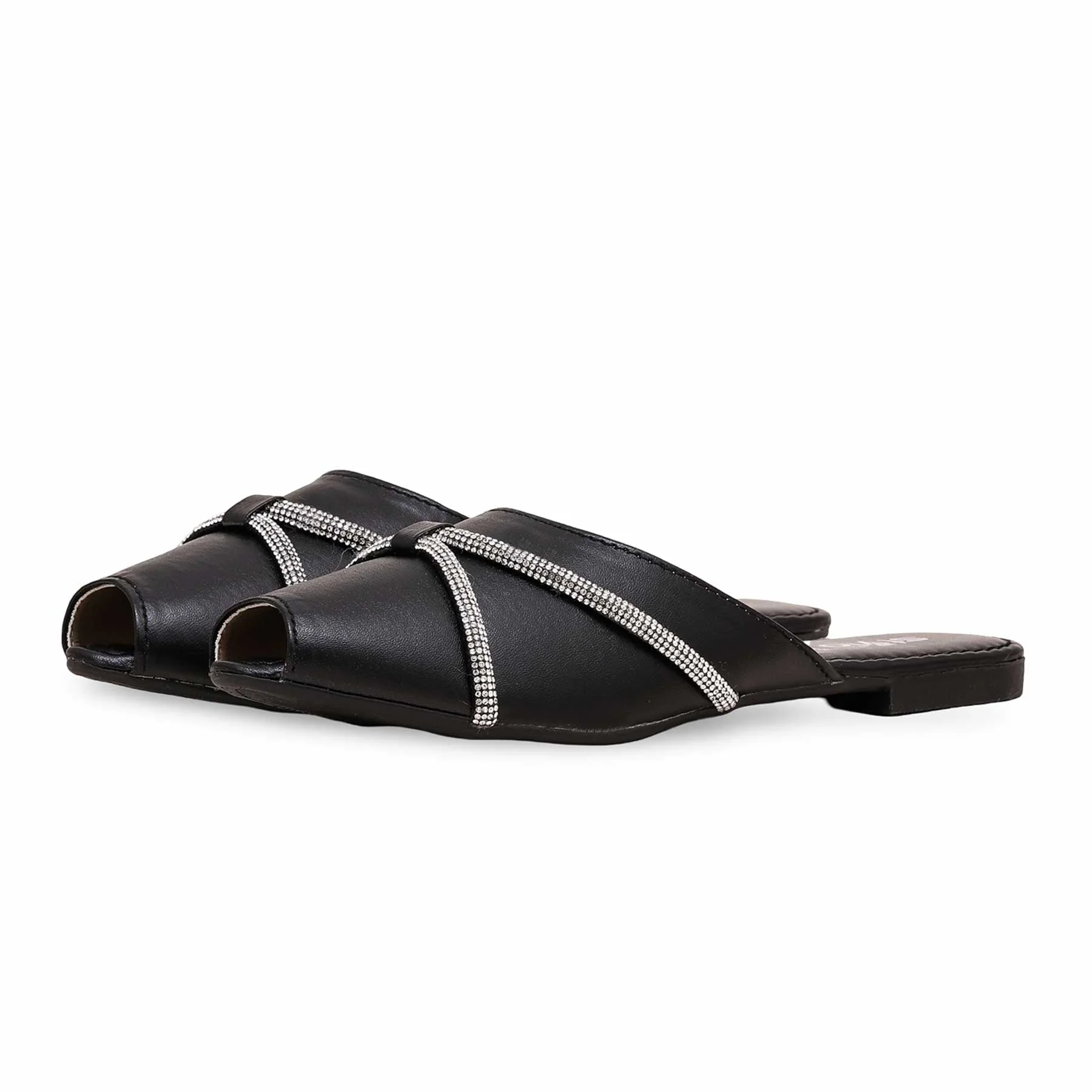 Black Casual Mule CL1848 - Image 2
