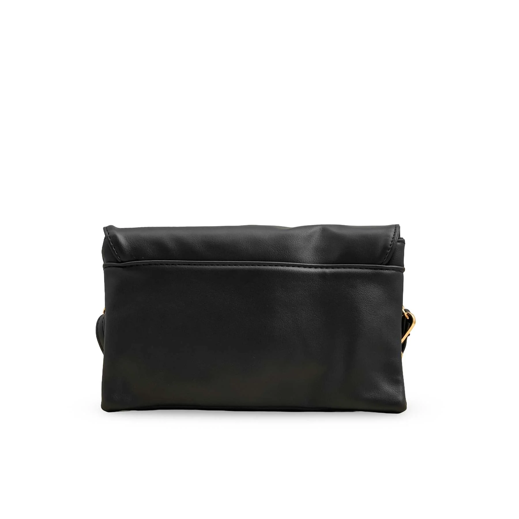 Black Casual Pouch For Ladies P97641 - Image 4
