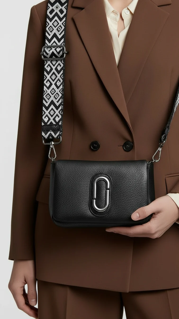 Black Casual Pouch For Ladies P97672