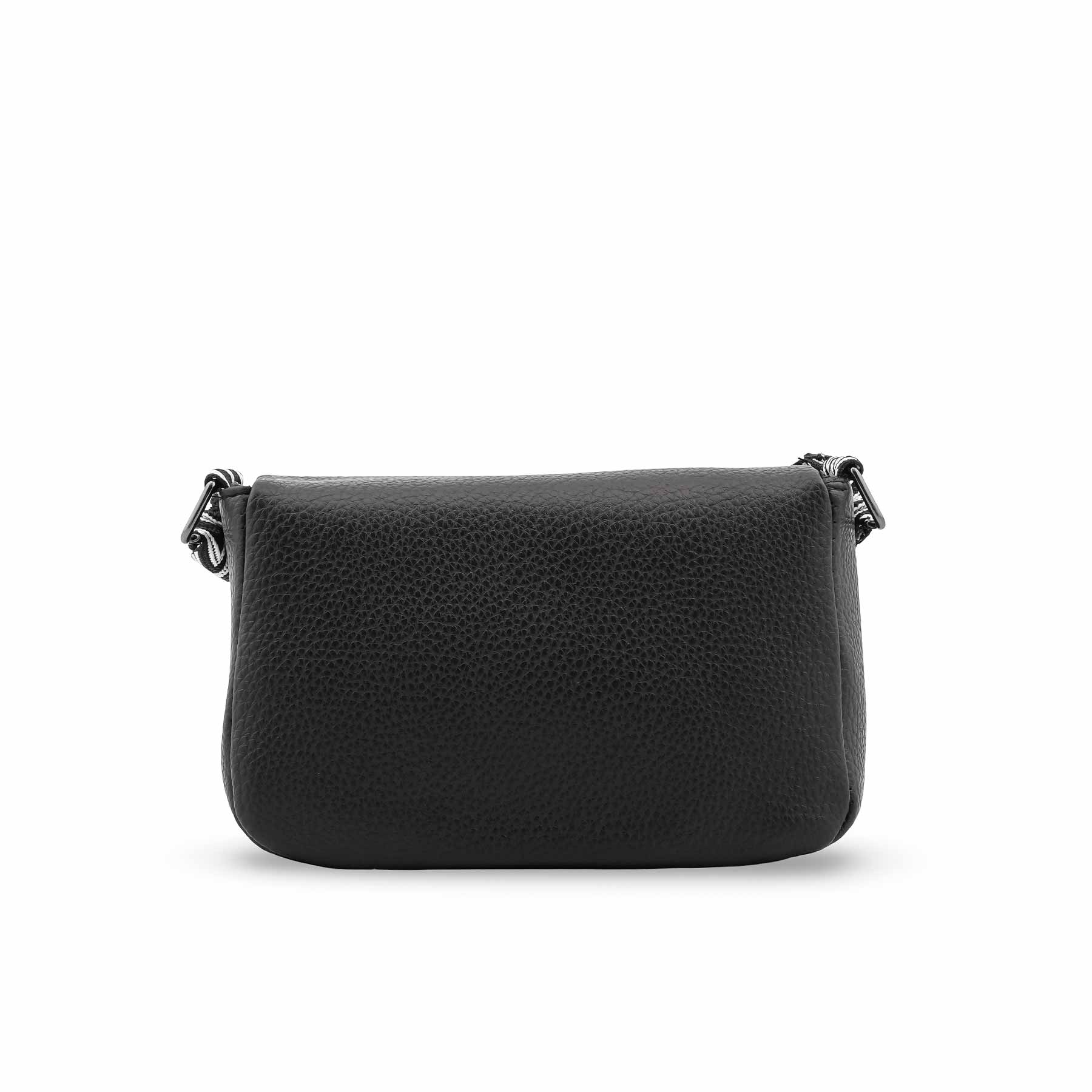 Black Casual Pouch For Ladies P97672 - Image 4