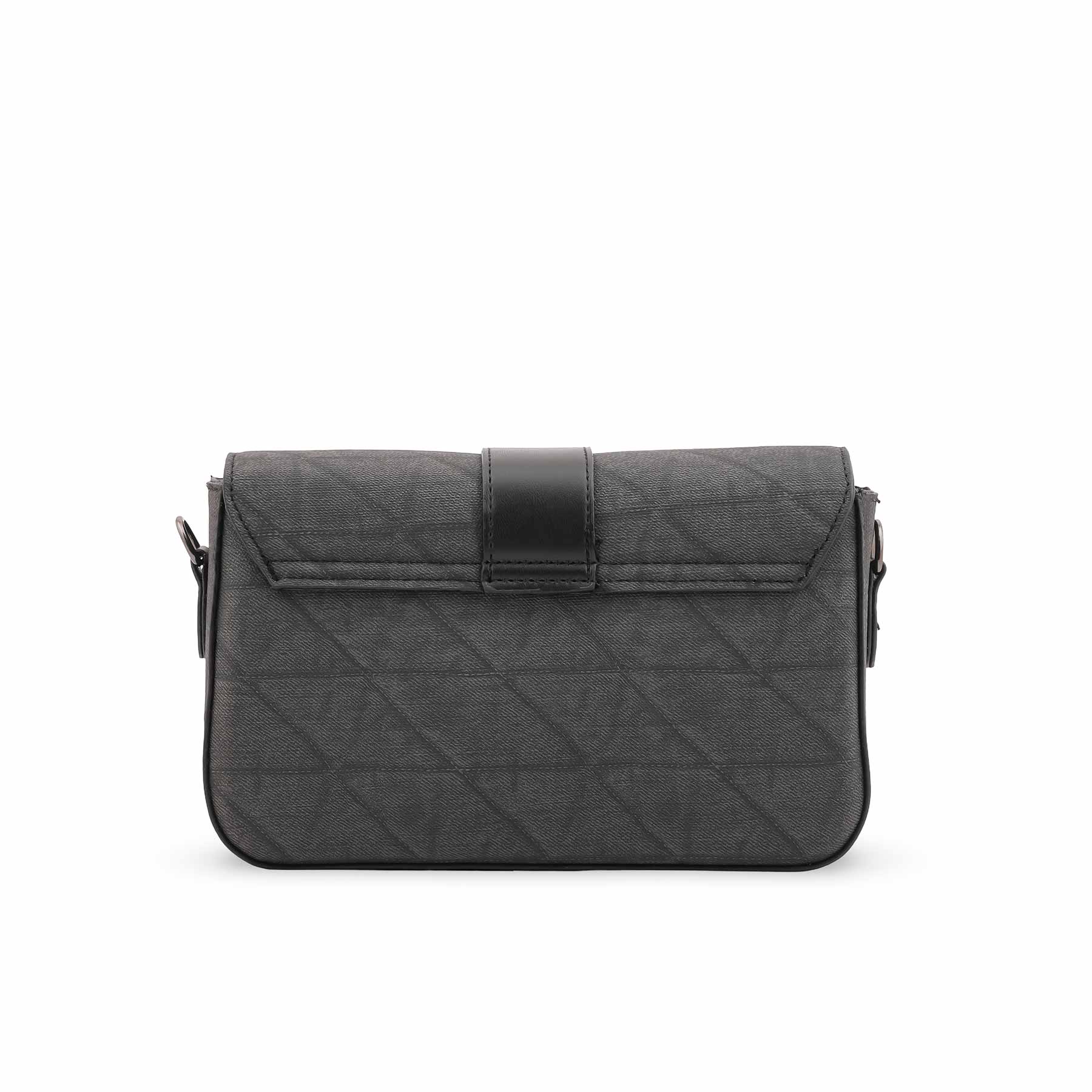 Black Casual Pouch For Ladies P97675 - Image 4