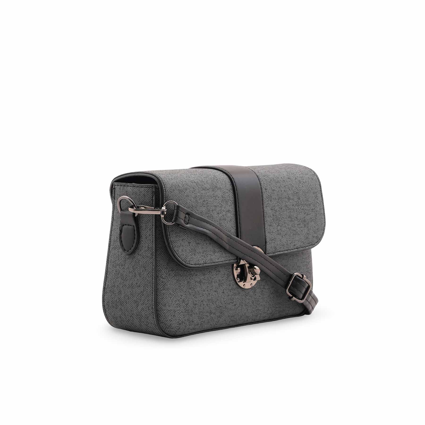 Black Casual Pouch For Ladies P97678 - Image 3