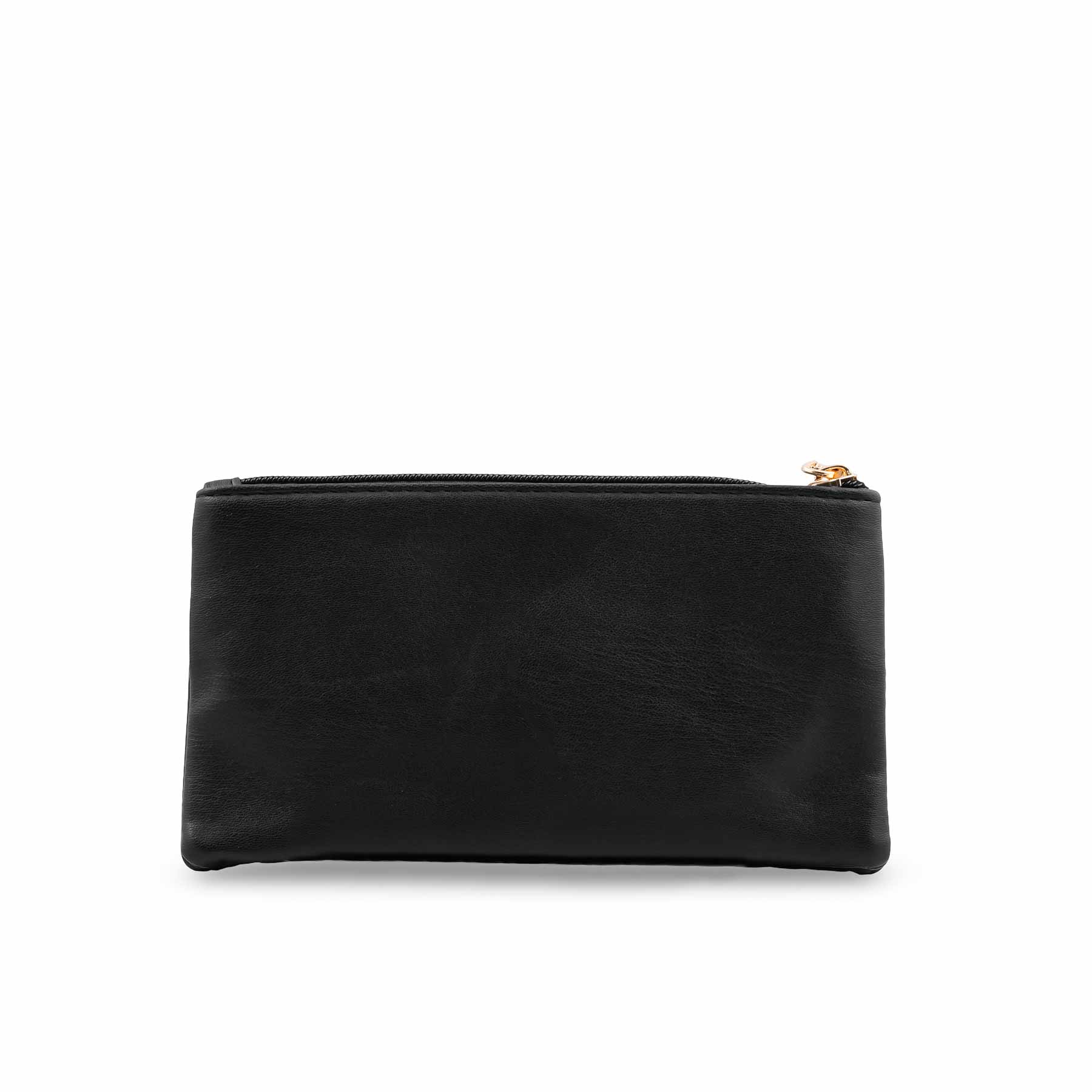 Black Casual Pouch For Ladies P97681 - Image 4