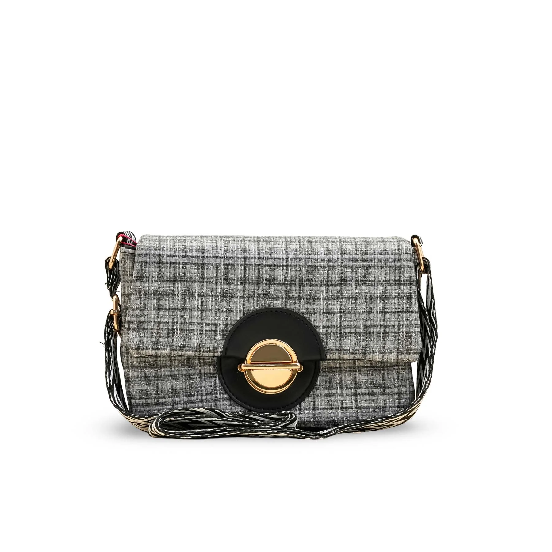 Black Casual Pouch For Women P97609 - Image 2