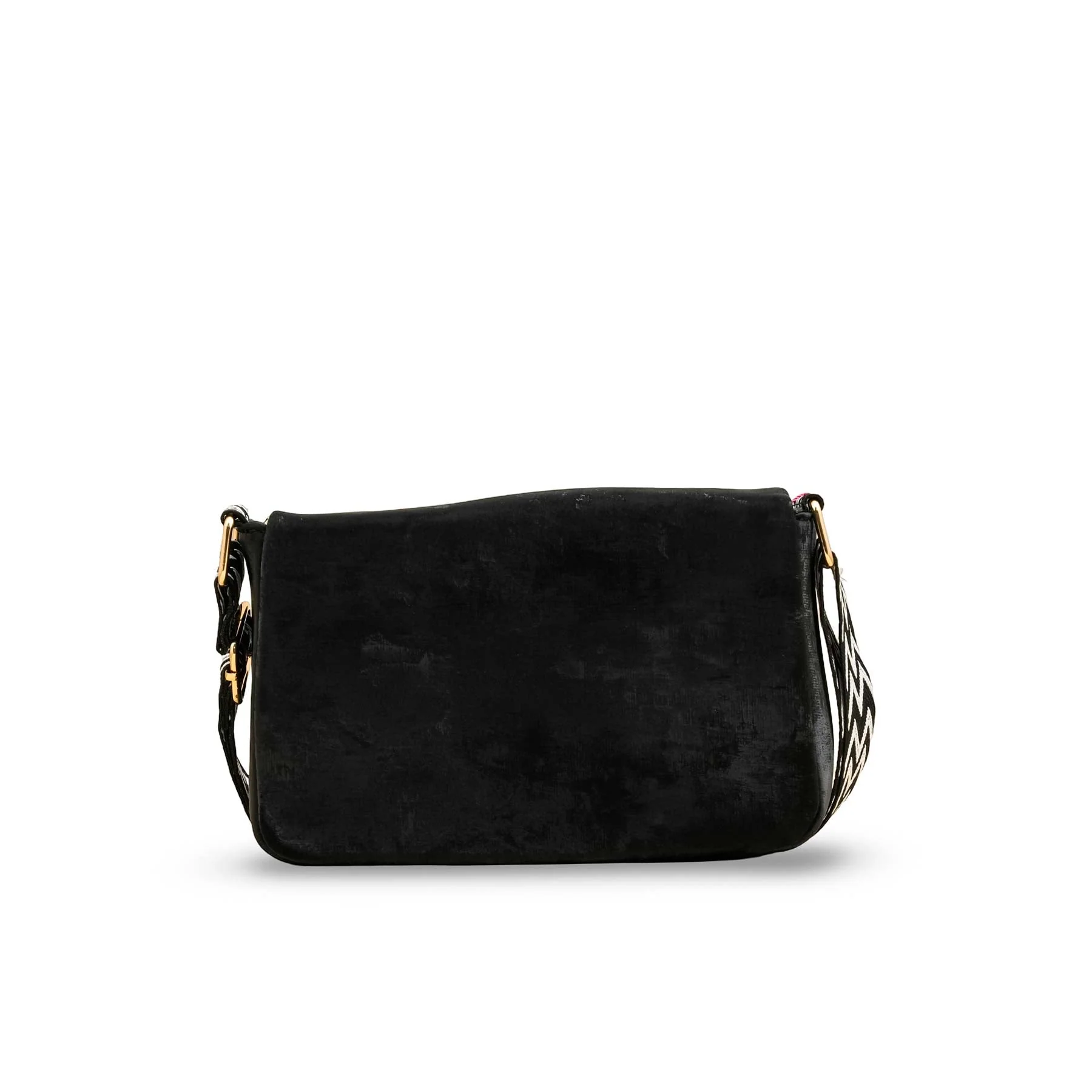 Black Casual Pouch For Women P97612 - Image 4