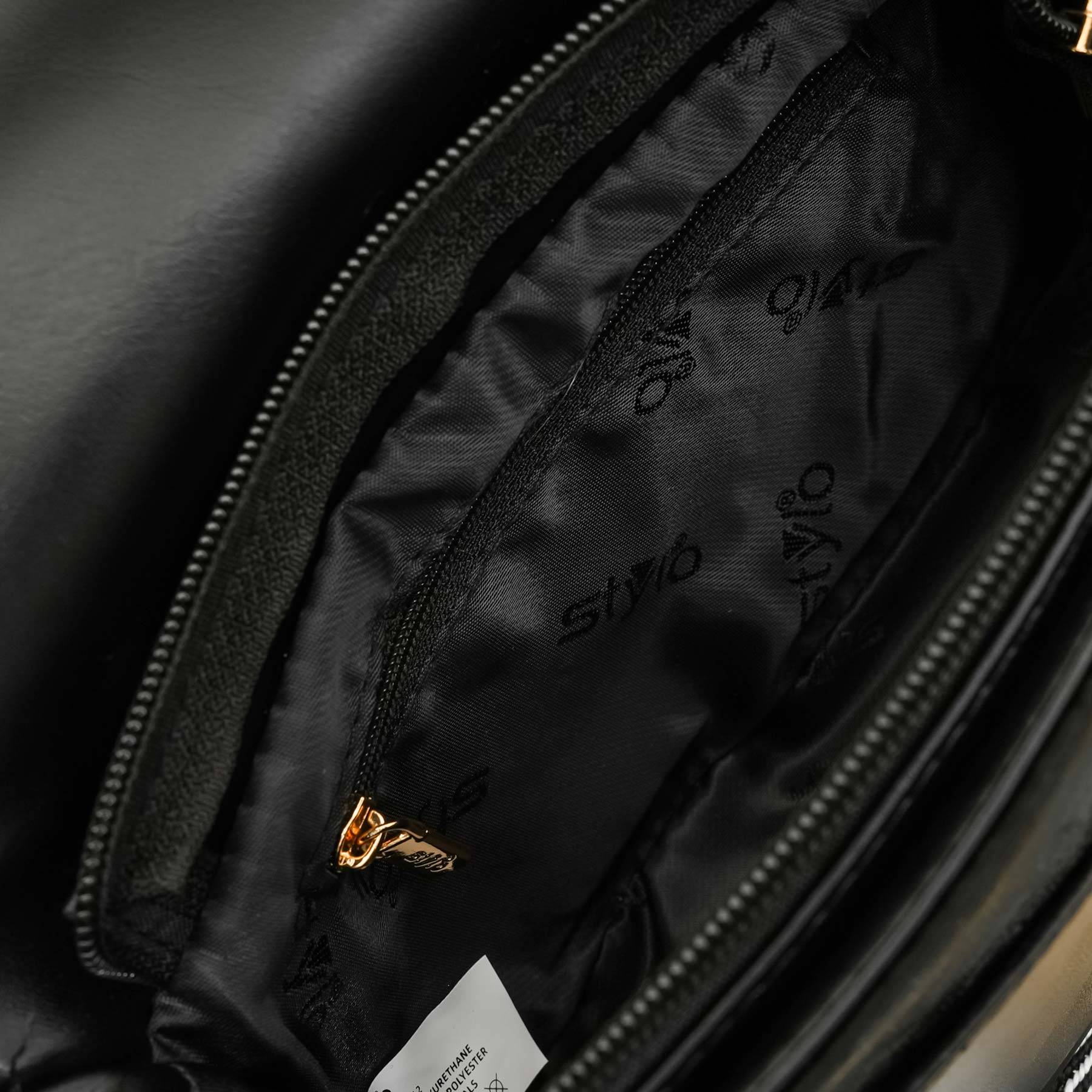 Black Casual Pouch For Women P97612 - Image 5