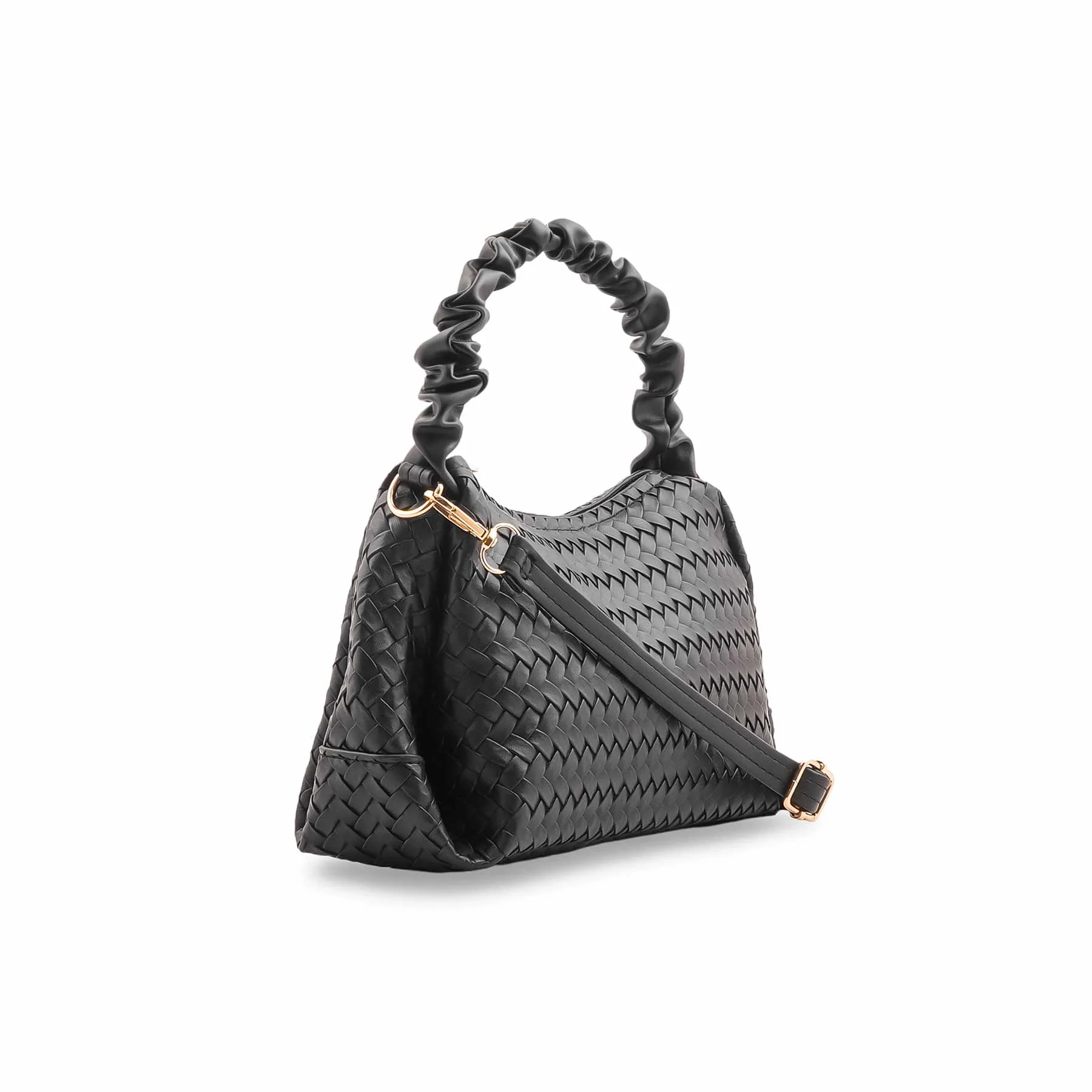 Black Casual Pouch For Women P97664 - Image 3