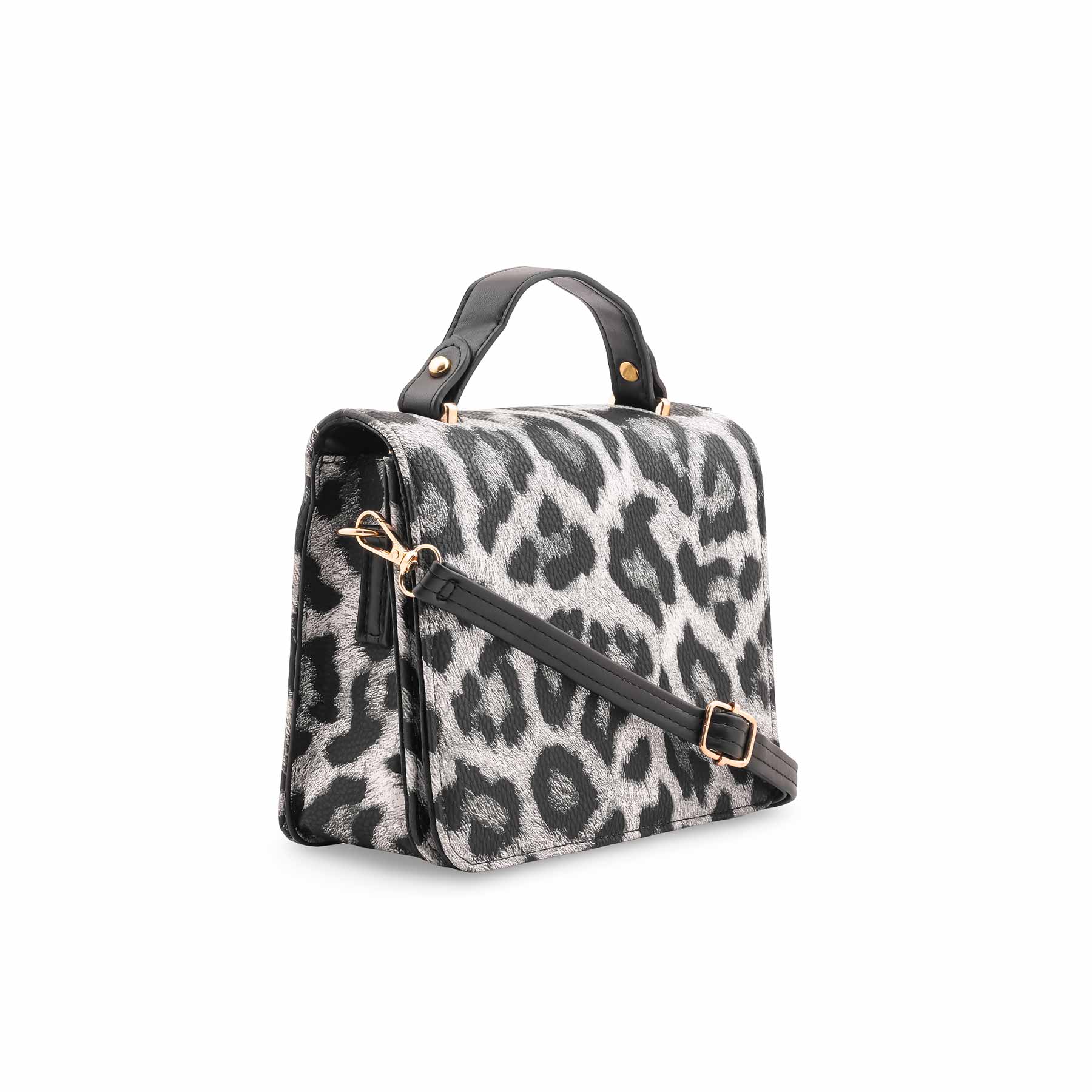 Black Casual Pouch For Women P97665 - Image 3