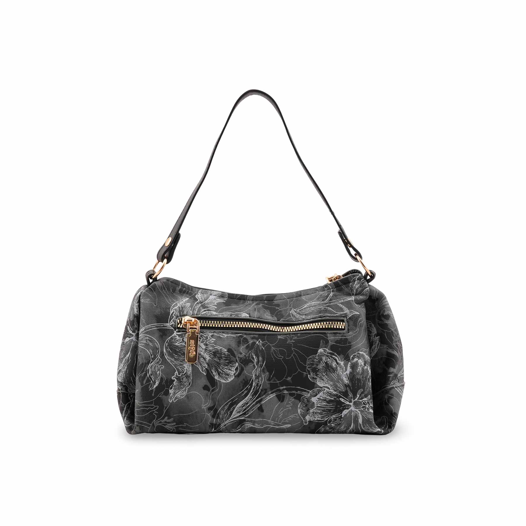 Black Casual Pouch For Women P97667 - Image 4