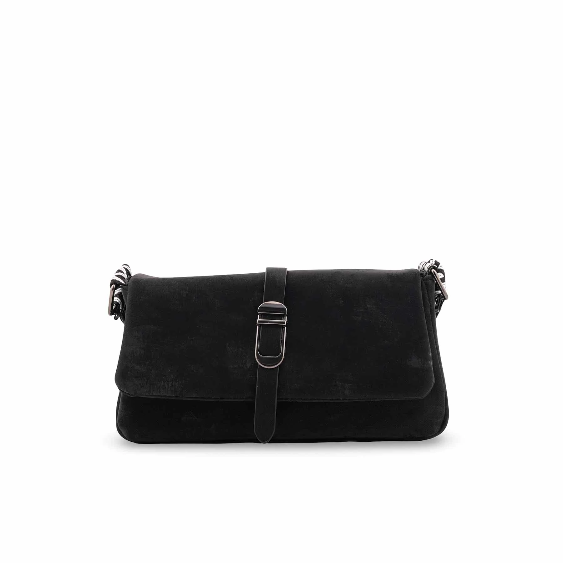 Black Casual Pouch For Women P97704 - Image 4