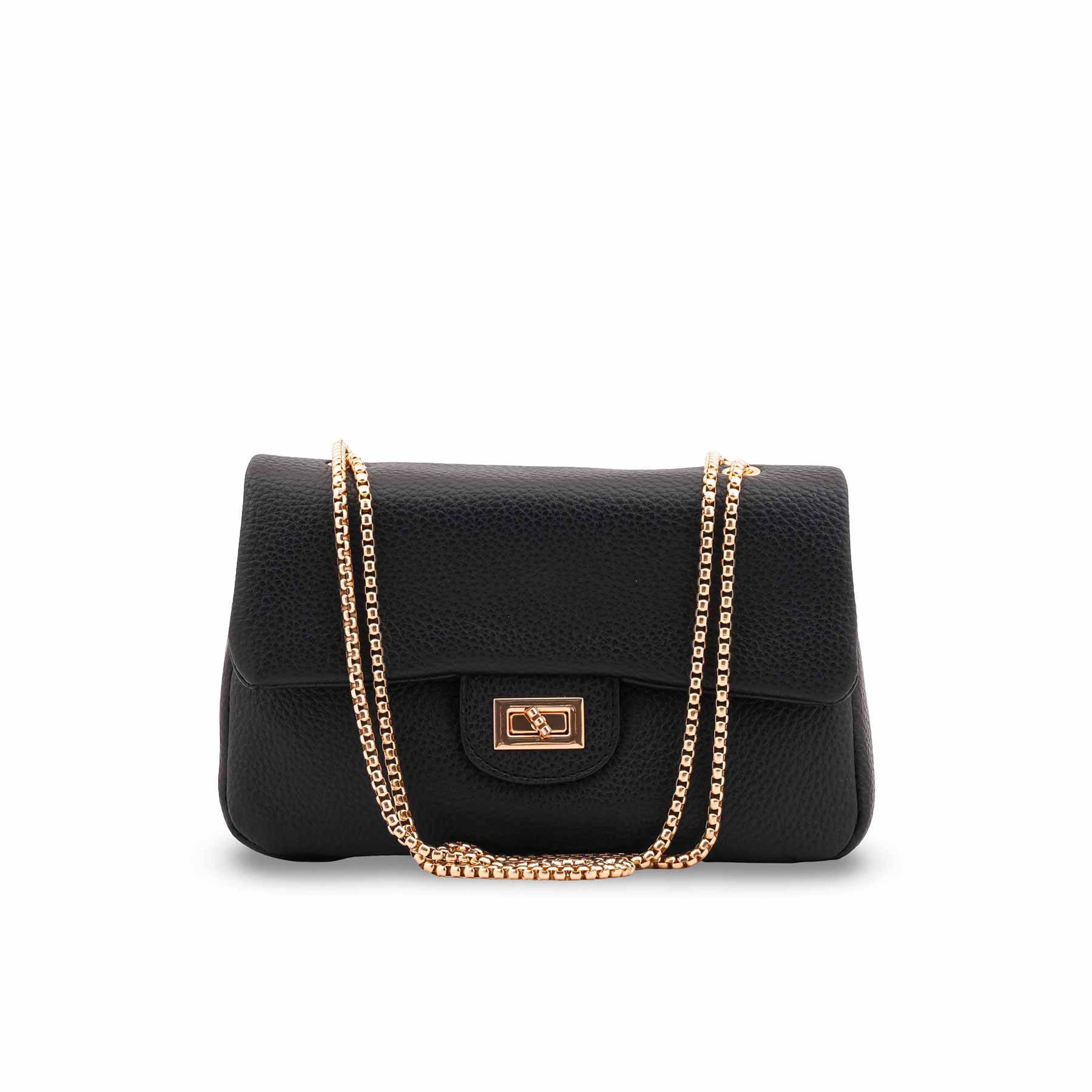 Black Casual Pouch For Women P97706 - Image 2