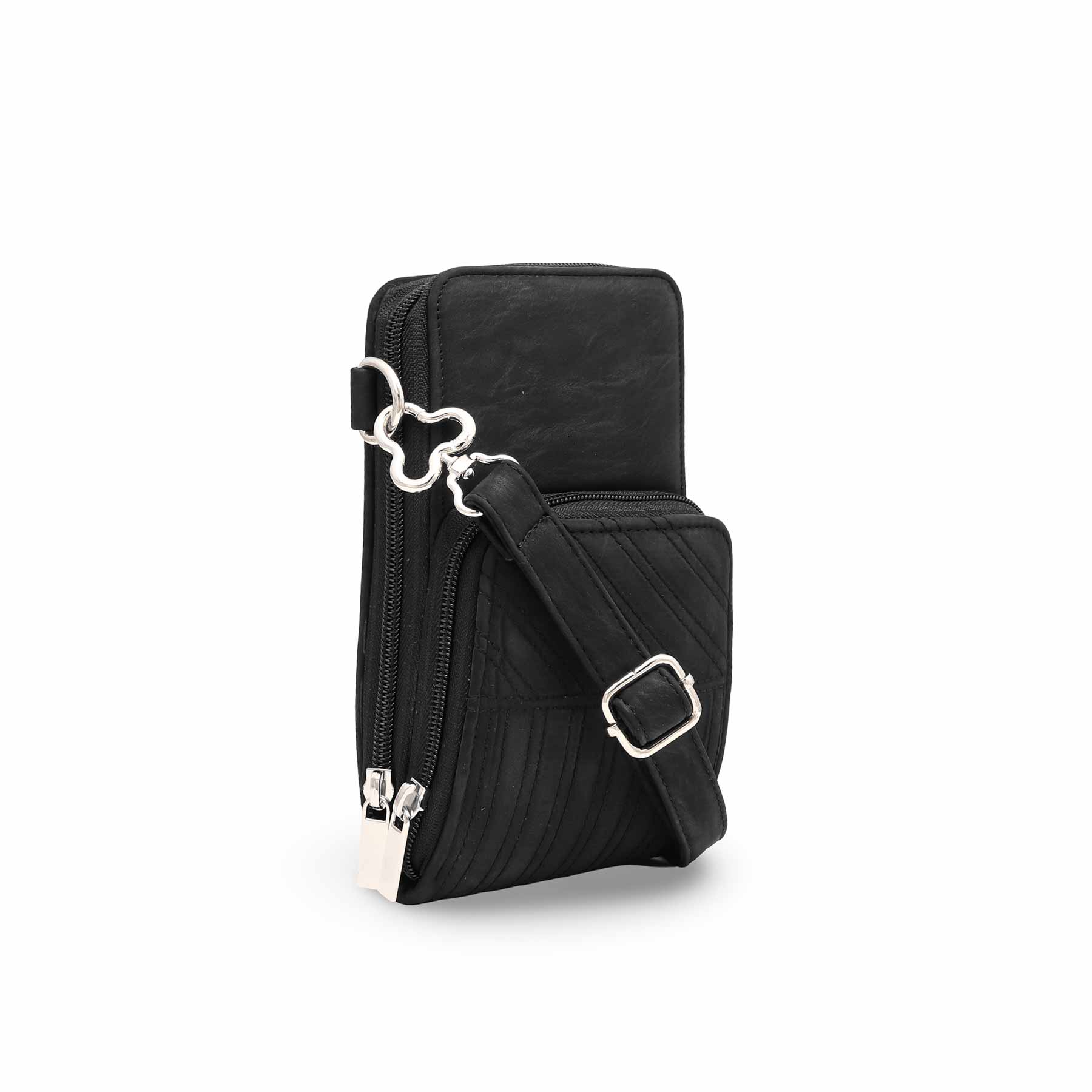 Black Casual Pouch P97493 - Image 2