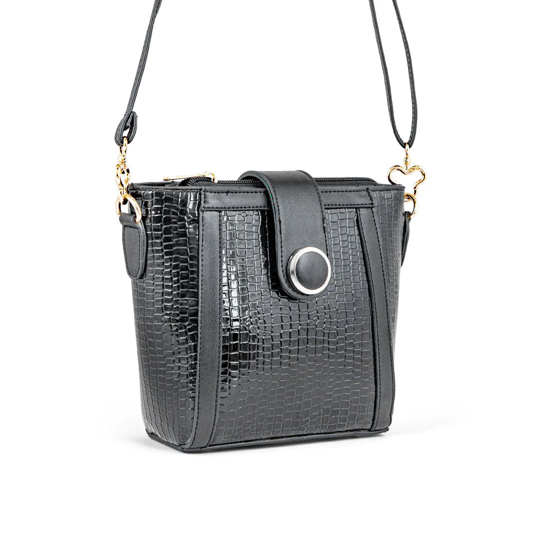 Black Casual Pouch P97554 - Image 2