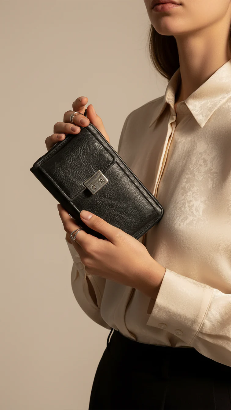 Black Casual Pouch P97633
