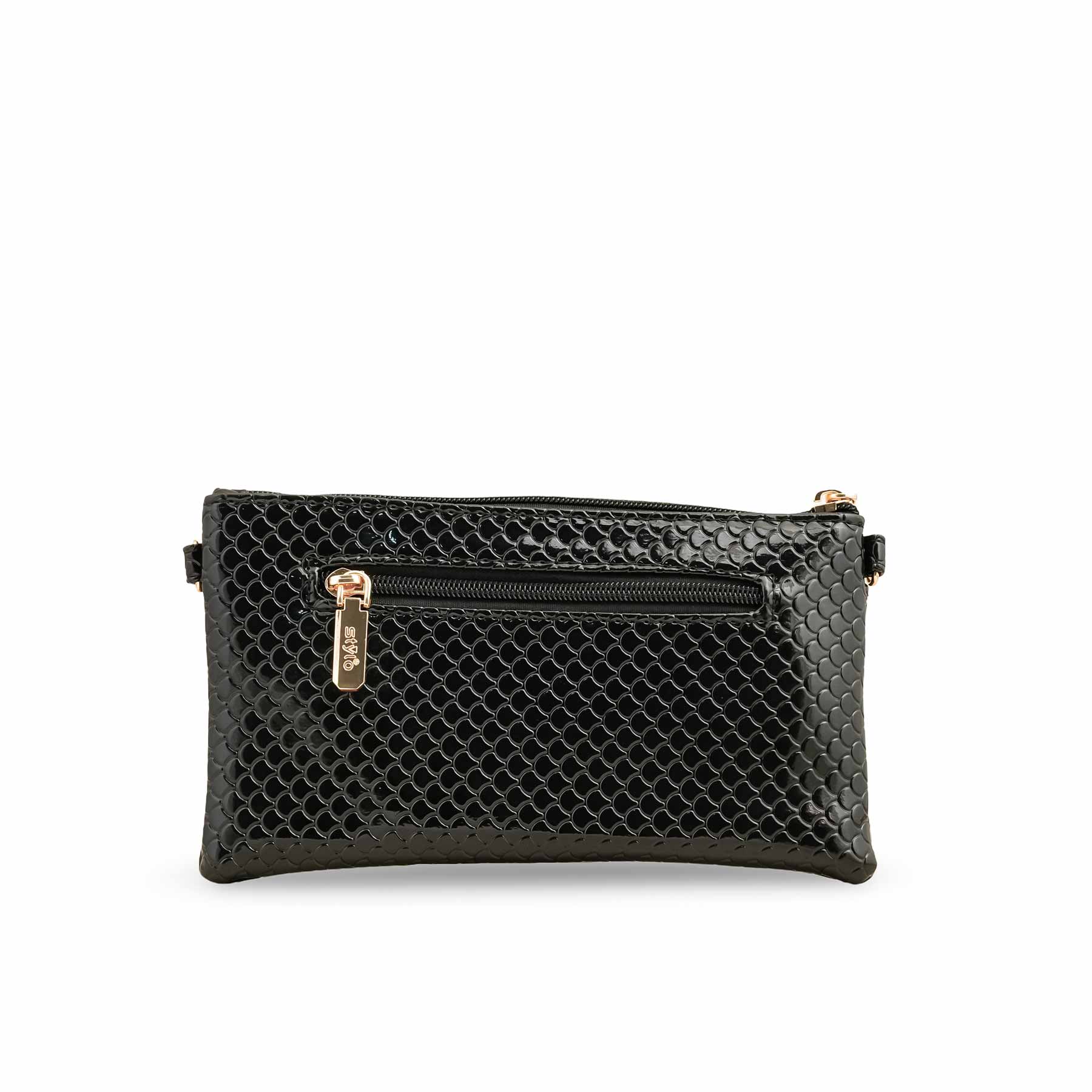 Black Casual Pouch P97636 - Image 3
