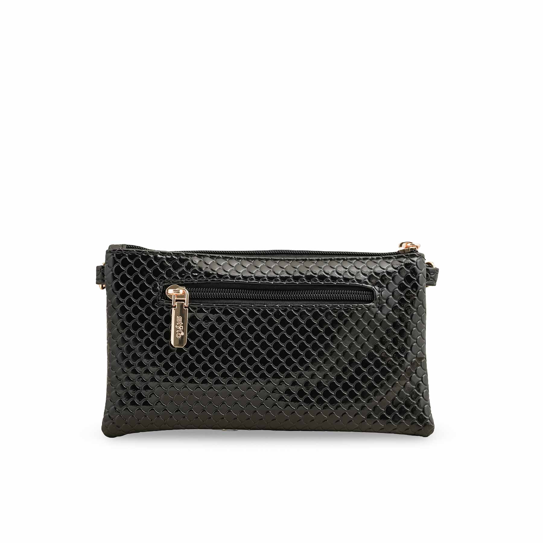 Black Casual Pouch P97637 - Image 3