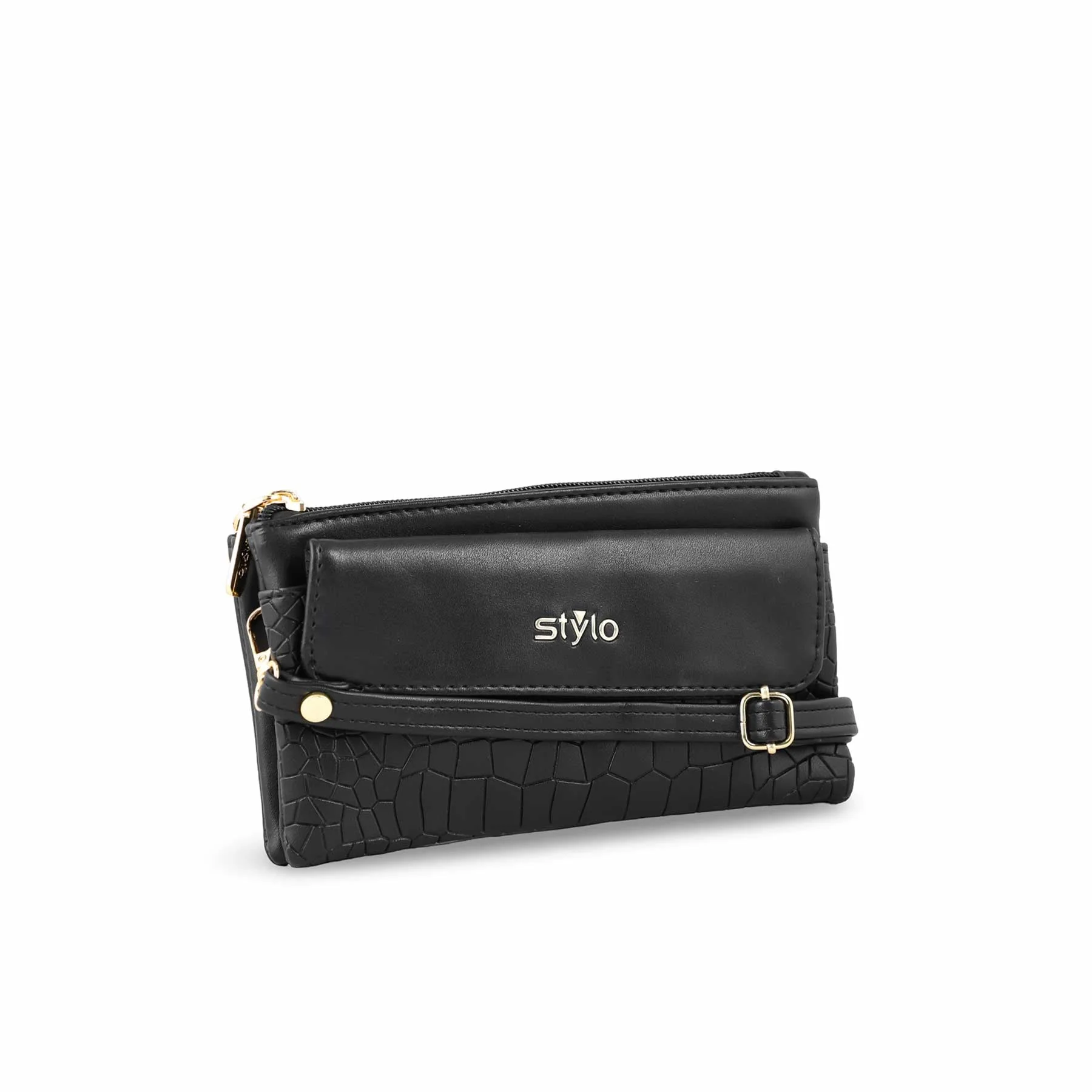 Black Casual Pouch P97645 - Image 3