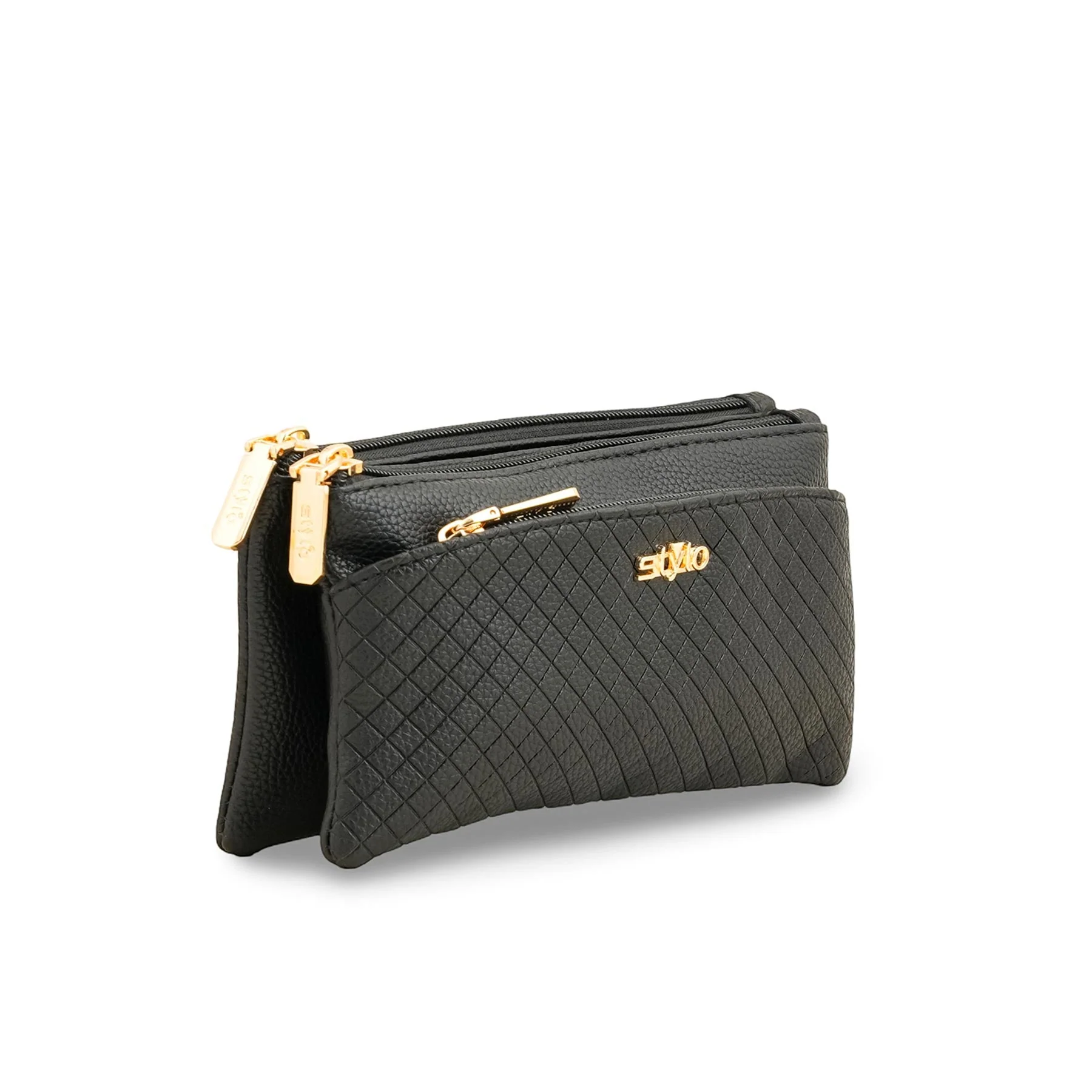 Black Casual Pouch P97649 - Image 3