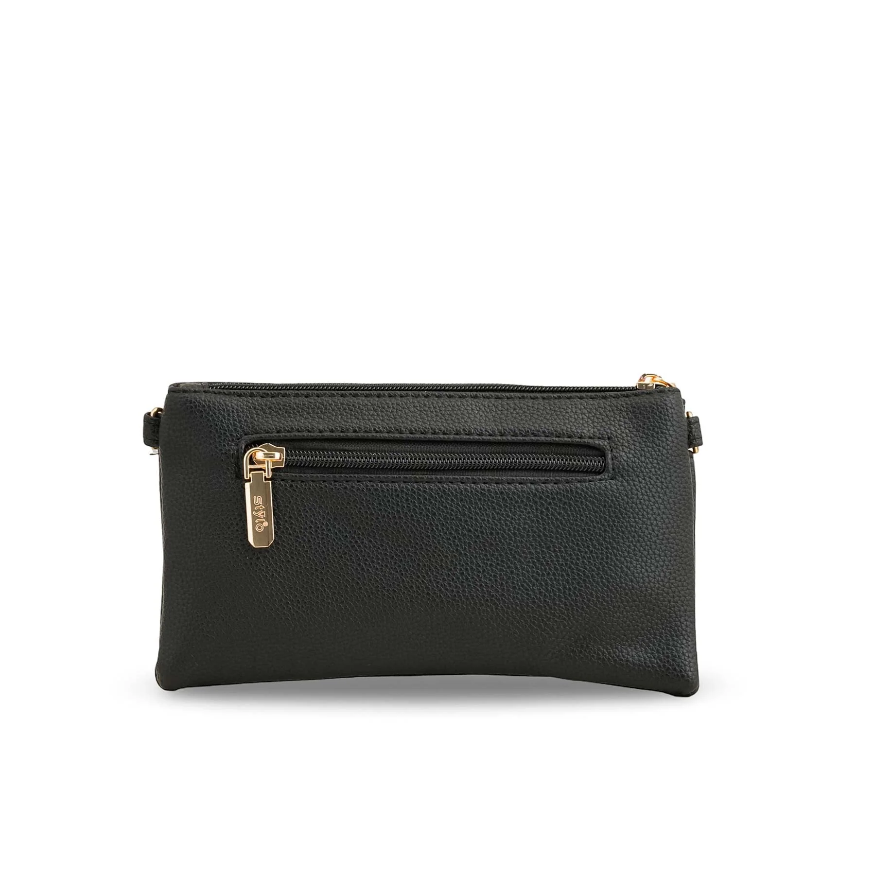 Black Casual Pouch P97652 - Image 4