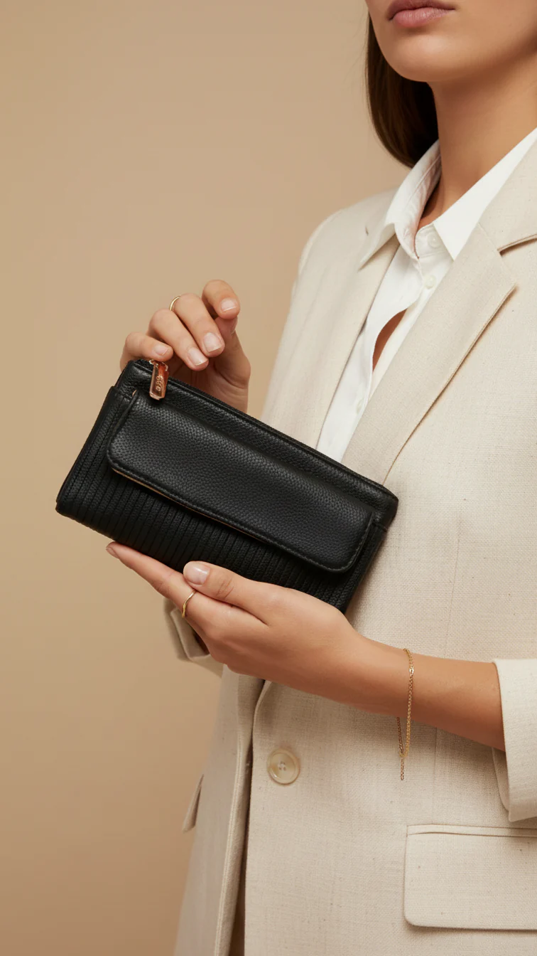 Black Casual Pouch P97691
