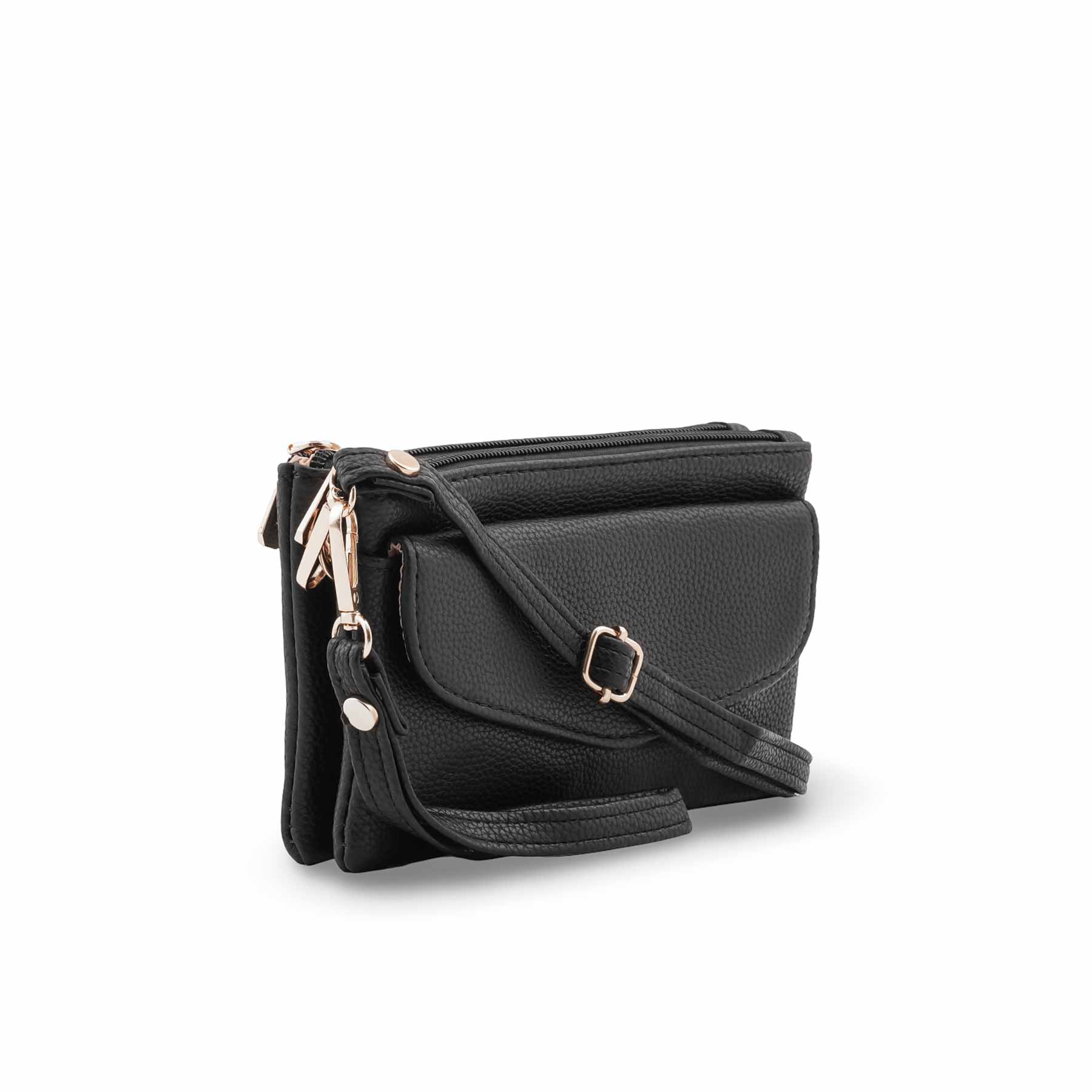Black Casual Pouch P97693 - Image 3